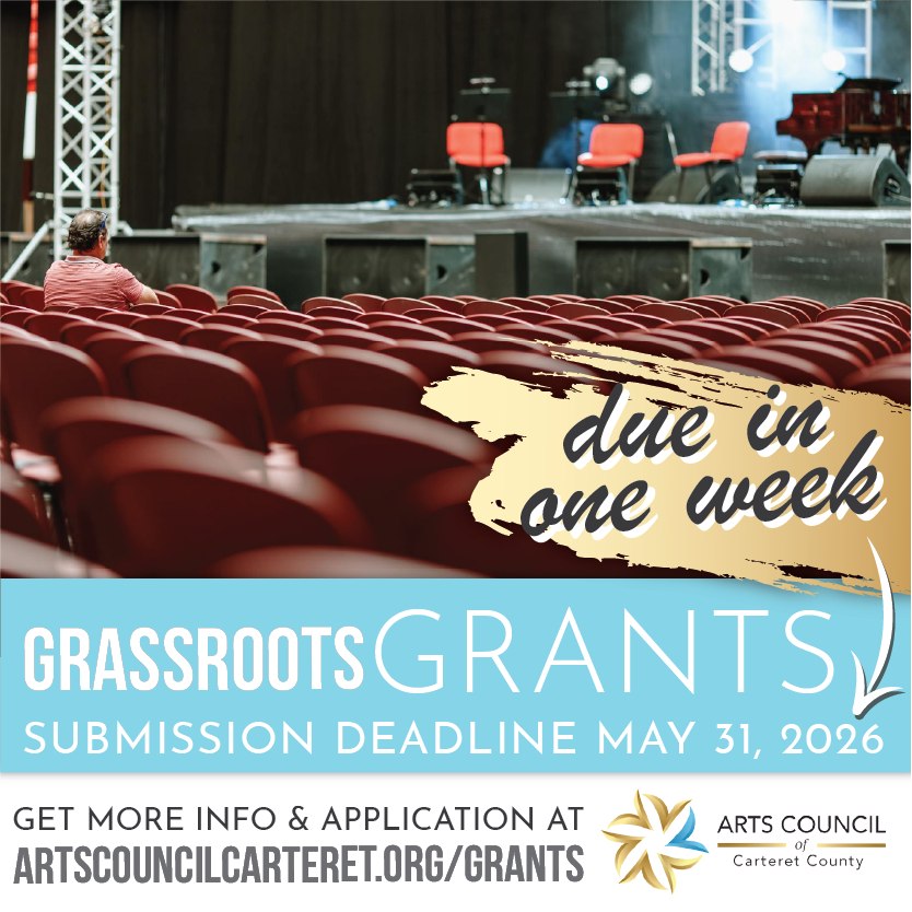 📣 ONE WEEK LEFT TO APPLY! 📣
Grassroots Grant Applications are available for non-profit organizations whose purpose is to promote and develop diverse cultural arts programming. These may include theaters, choral societies, festivals, arts in education programs and others, conducted by qualified artists and community organizations.
🤝 Guidelines and the application can be obtained on our website at: www.artscouncilcarteret.org/grants
⏳ The deadline to apply for the Grassroots Art Program is Sunday, May 31st