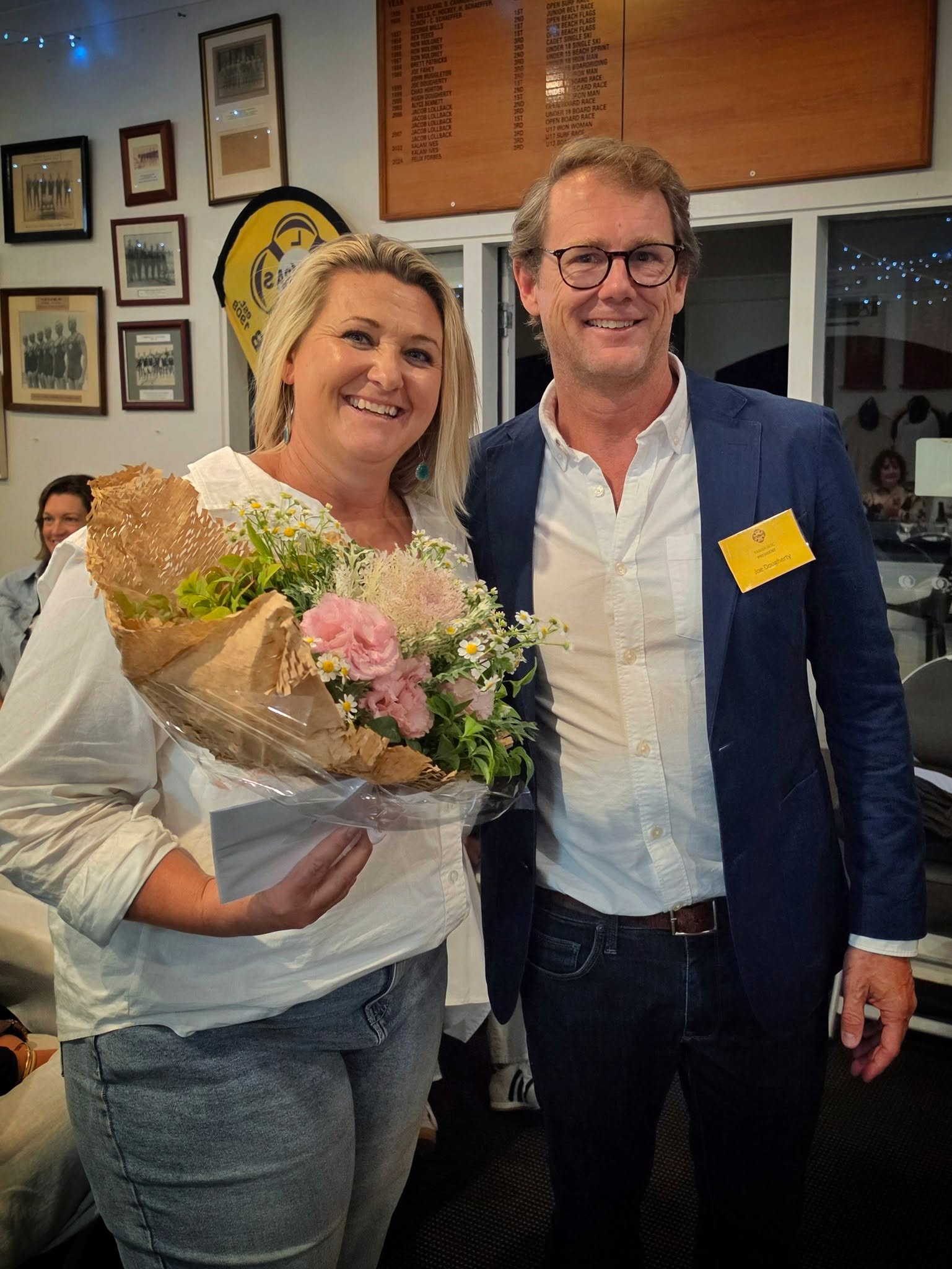What a wonderful evening celebrating an extraordinary 2025/26 season at the Yamba Surf Life Saving Club Annual Dinner & Awards Night. It was fantastic to see so many members, families, supporters and special guests come together to recognise another incredible year for our club.
A highlight of the evening was the presentation of our two major club awards.
🏆 Surf Life Saver of the Year was awarded to Sean Newton-Thompson. Sean’s outstanding service to surf lifesaving has spanned from his days as a Nipper at Cudgen SLSC, to patrolling beaches in Cornwall, UK, and now as a respected Patrol Captain here at Yamba. Sean is highly regarded by his patrol team and plays an important mentoring role for the large group of cadets on his crew. He consistently steps up for water safety at special events, and we are grateful to have his whole family actively involved in the club. Congratulations Sean — a very well deserved recognition.
🏆 Club Person of the Year was awarded to Tash Hancock. Tash has dedicated many years of service to the club through roles including JAC Committee member, Age Manager, and now Youth Development Officer, where she works tirelessly to keep our 13–17 year olds engaged and connected to the club. Tash has also been a valued member of the Boilers surf boat team and has recently transitioned into the women’s march past team. This award recognises Tash’s incredible commitment to both the club and the next generation of surf lifesavers. Congratulations Tash and thank you for everything you do.
Thank you to everyone who attended and helped make the night such a success. We are incredibly proud of our members and all that has been achieved this season. 🖤💛