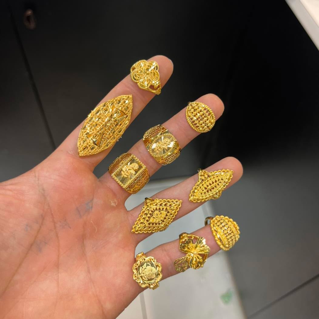21 k rings #giftsforher #gifts #gold #rings #اريزونا #arabicjewelry #middleeasternjewelry #arabicgold #مجوهرات #21ktgold #ذهب