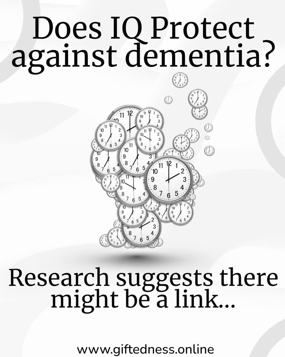 Does a higher IQ reduce the risk of dementia?
Research suggests it can help—but not because it “prevents” disease.
Instead, studies show that higher cognitive ability and more years of education are linked to a lower risk of developing dementia and better cognitive functioning later in life (Herd et al., 2023; Livingston et al., 2020). These factors appear to build resilience in the brain, allowing it to function longer as it ages.
At the same time, early cognitive ability and education each play their own role. Higher ability in youth is associated with later outcomes, but continued learning and educational experiences also independently contribute to long-term brain health (Herd et al., 2023).
The key takeaway is that brain health is shaped over time. It reflects a combination of early ability, education, and life experiences—not a single factor.
#GiftedEducation #giftedandtalented #giftedadults #giftedness #gifted #smart #giftedchild #giftedkids #GiftedAdults #dementia #dementiaawareness #dementiajourney #dementiaprevention