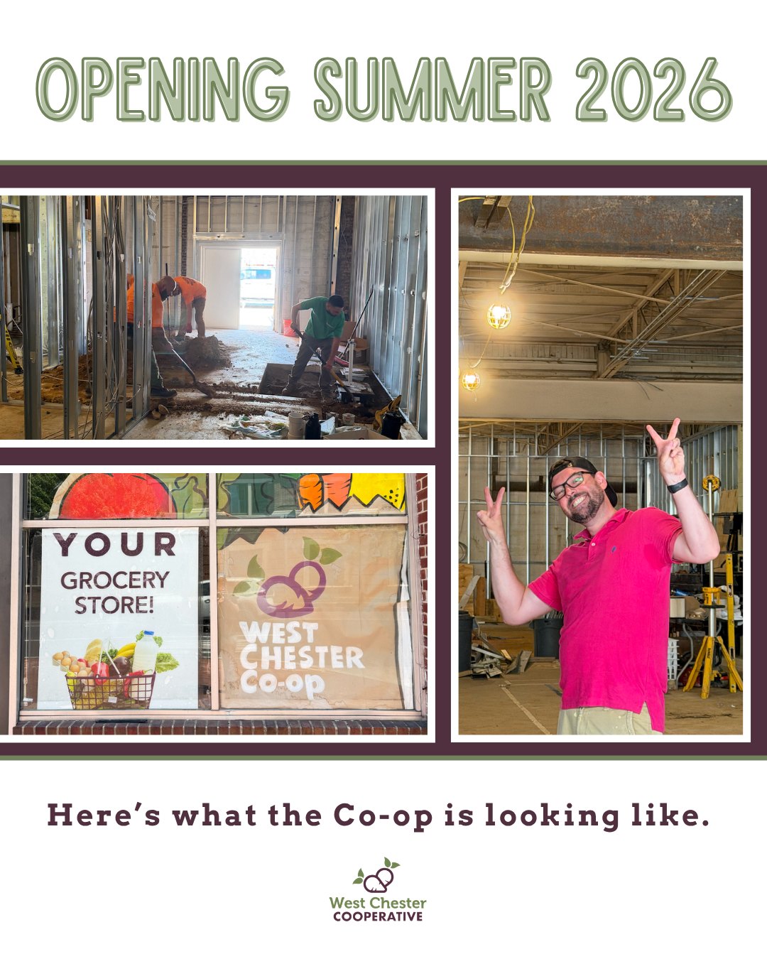 A lot is happening behind the scenes 👀
We’re getting everything ready to bring the West Chester Co-op to life.
We’re in the final stretch—and we can’t wait to open our doors.
Check out what we have to offer by heading to the link in our bio!