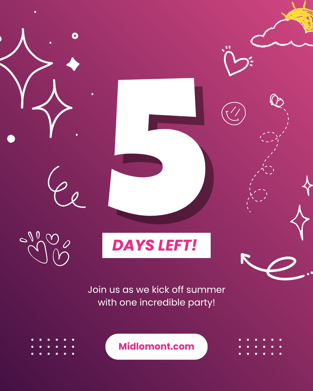 Join us this Saturday at 9 am for our summer kick-off party!