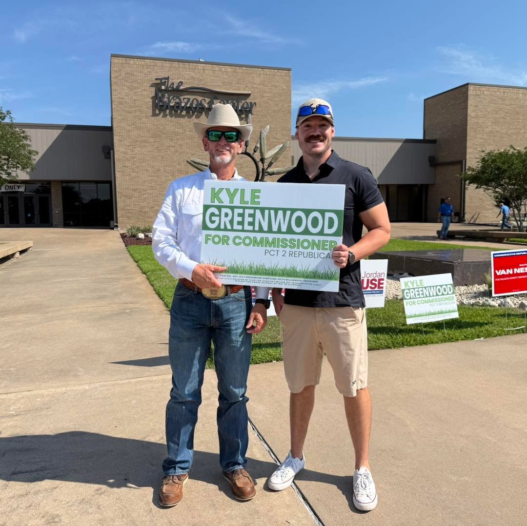 Polls close in 4 hours.
You’ve still got time to make your voice heard and help shape the future of Brazos County!
VoteGreenwood.com/vote
