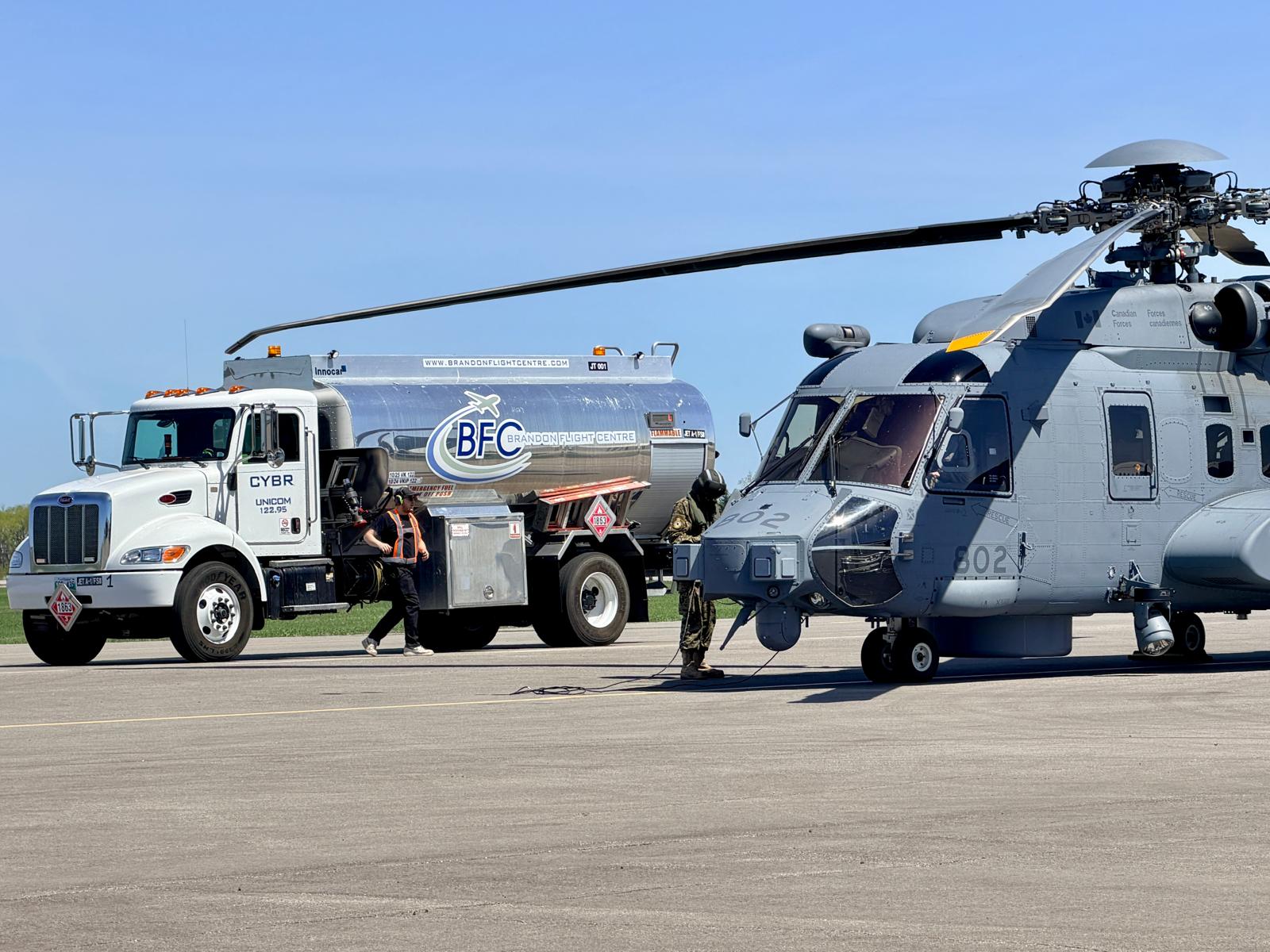 A special stopover at BFC today! 🚁
We were proud to welcome the DND CH-148 Cyclone and crew to Brandon Municipal Airport all the way from Halifax for a quick visit and refuel. Always a great day on the ramp when incredible aircraft like this drop by YBR.
#BrandonFlightCentre #YBR #RCAF #CH148Cyclone #AviationLovers #BFC