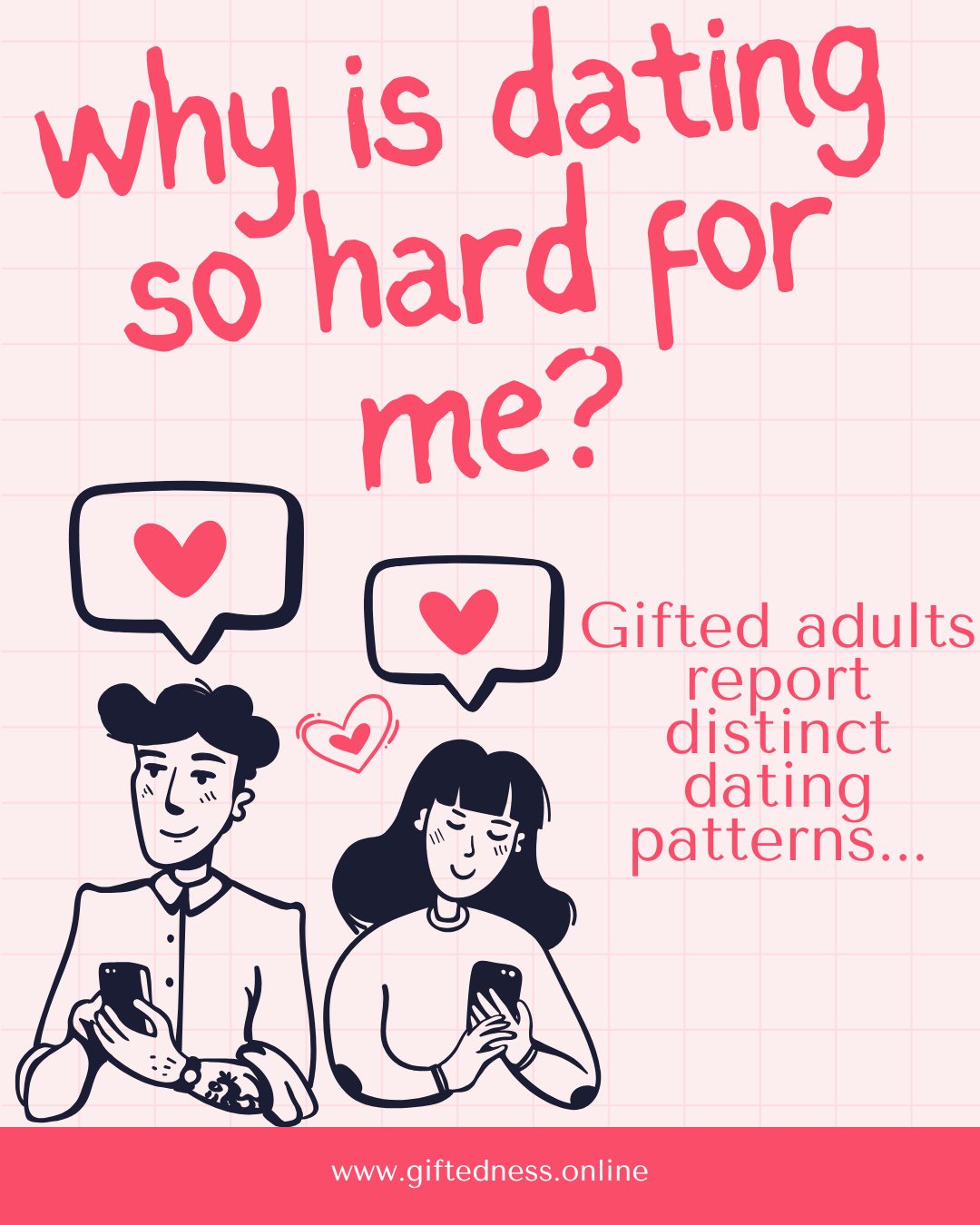 Research on relationships consistently shows that people tend to form partnerships with others who are similar in cognitive ability, interests, and communication style—a pattern known as assortative mating (Watson et al., 2004; Schwartz, 2013).
For gifted adults, this means that partner compatibility is often closely tied to shared ways of thinking and communicating. As a result, partner selection may be narrower and take longer, not because of reduced social ability, but because of more specific matching needs (Rinn & Majority, 2018).
Gifted individuals often prefer depth in conversation and shared intellectual engagement, which can influence early dating dynamics (Wirthwein et al., 2019). At the same time, traits such as insight, empathy, and reflective thinking can support strong long-term relationships.
Some reported challenges—such as feeling out of sync with partners—are best understood as mismatches in communication and cognitive style rather than relationship deficits (Barbier et al., 2019).
The key takeaway:
Dating patterns in gifted adults reflect differences in compatibility needs—not limitations in relational ability.
References
Watson, D., Klohnen, E. C., et al. (2004). Similarity in personality and partner selection
Schwartz, C. R. (2013). Trends in educational assortative mating
Rinn, A. N., & Majority, K. L. (2018). Social development in gifted individuals
Wirthwein, L., et al. (2019). Personality and giftedness
Barbier, K., et al. (2019). Academic and social functioning in gifted individuals
#twiceexceptional #GiftedEducation #giftedandtalented #giftedadults #giftedness #gifted #smart #giftedchild #GiftedAdults #datinglife #datingadvice