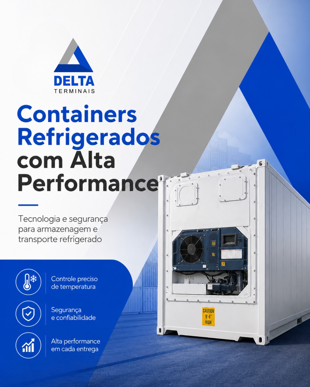 Containers Refrigerados com alta performance para o seu negócio!
Na Delta Terminais, você encontra soluções em containers frigoríficos com tecnologia, segurança e eficiência para armazenagem e transporte refrigerado.
✅ Controle preciso de temperatura
✅ Segurança e confiabilidade
✅ Equipamentos modernos e revisados
✅ Alta performance em cada operação
Trabalhamos com manutenção especializada e equipe própria para reparos em equipamentos Carrier, Thermo King, Seacold e muito mais. Tudo para garantir máxima eficiência e tranquilidade para sua empresa! 💪
📍 Ideal para:
✔️ Alimentos
✔️ Bebidas
✔️ Medicamentos
✔️ Logística refrigerada
✔️ Eventos e armazenagem temporária
📞 Faça sua cotação agora mesmo!
☎️ +55 13 3471-7311 / 3472-8587 / 3495-4560
📲 WhatsApp: (13) 97414-5528
📍 Sede:
Marginal da Rodovia Padre Manoel da Nóbrega, S/N - Km 287 - Praia Grande - SP
#DeltaTerminais #ContainerRefrigerado #ContainerFrigorifico #Reefer #LogisticaRefrigerada #Containers #LocacaoDeContainer #Armazenagem