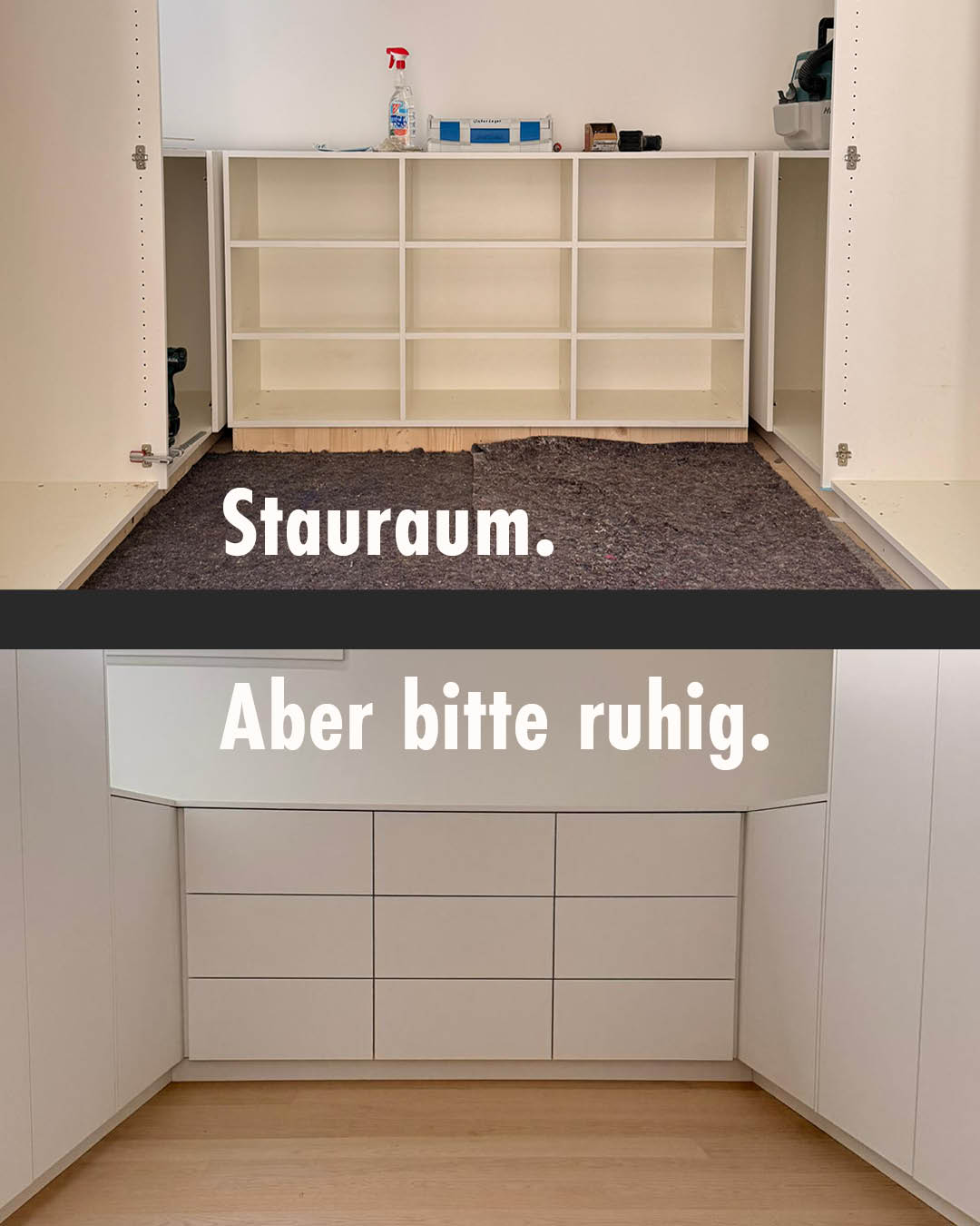 Eine Ankleide muss nicht auffallen, um Eindruck zu hinterlassen.
Dieses Projekt in München zeigt, wie ruhig Stauraum wirken kann, wenn Planung, Proportionen und Ausführung zusammenpassen.
Gefertigt in EGGER Alpinweiß.
Mit durchgehenden Fronten, deckenmontierten Kleiderstangen und einem integrierten Sideboard als funktionalem Mittelpunkt.
Die Technik bleibt im Hintergrund.
Die Wirkung im Raum nicht.
Maßarbeit bedeutet für uns nicht nur passend gebaut — sondern passend gedacht.
Wenn auch Ihr Stauraum mehr können soll als nur „Platz bieten“, sprechen wir gerne darüber. 🤍
#langenmair
#ankleide
#maßarbeit
#schreinerei
#innenausbau
#möbelbau
#stauraum
#detailarbeit
#alpinweiß
#handwerkmitstil
#interior
#minimaldesign