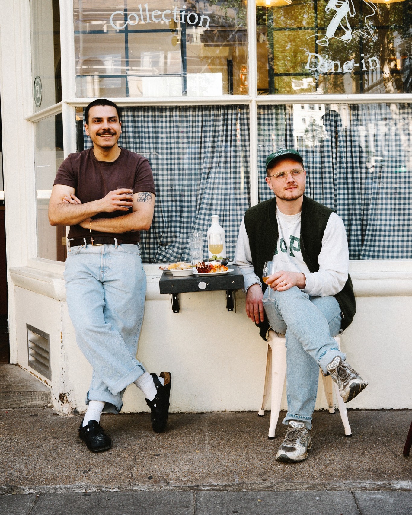 Head Chef Nico & Dave-o. Moments before sending out a frankly irresponsible amount of pizza
