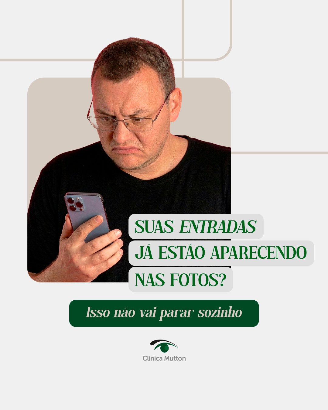 Suas entradas começaram a aparecer nas fotos? Então é sinal de que está na hora de agir.
A calvície não estaciona sozinha, ela avança, pouco a pouco, até que os fios parem de nascer de vez. Mas com o tratamento certo, é possível interromper esse processo e recuperar a densidade capilar.
Quanto antescomeçar, melhor.
Agende sua consulta e veja o que podemos fazer pelo seu cabelo.