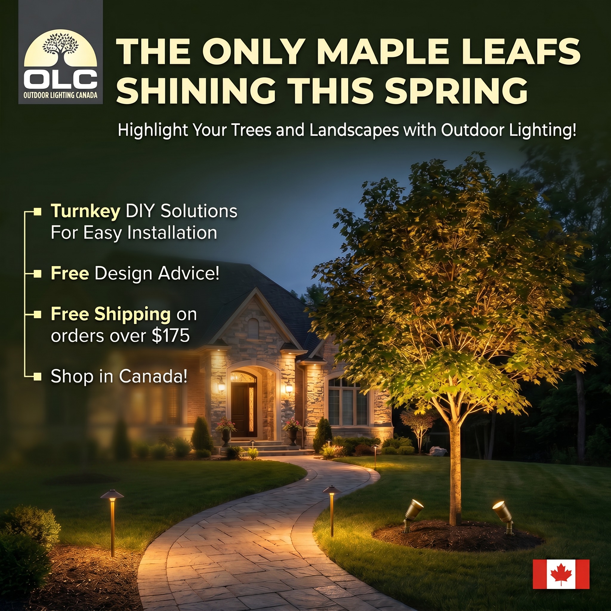Start enjoying your Spring Evenings with a Landscape Lighting system. Outdoor Lighting is a great way to enhance the value of your property, provide a safely lit environment, and are maintenance free.
💡Shop in Canada!💡Free Shipping on orders over $175 💡Free Design Assistance.
#LandscapeLighting #outdoorlighting ##landscapedesign