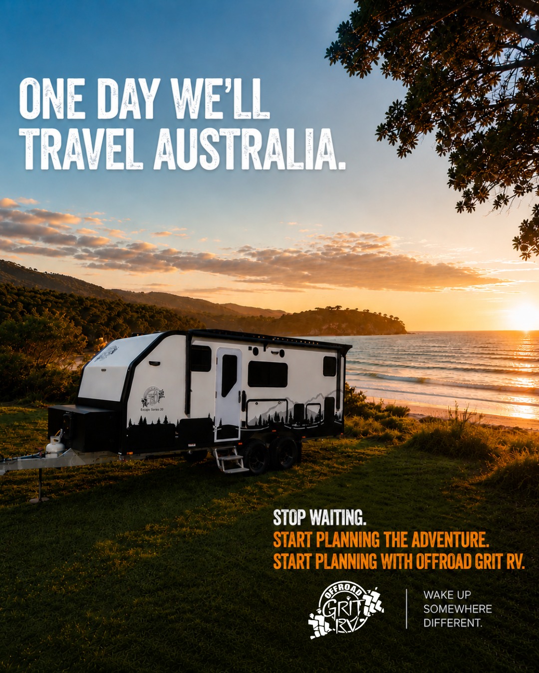 One day we'll travel Australia.
We'll tackle Cape York, watch the sunset over Ningaloo, explore the Gibb River Road, and wake up in places most people only dream about.
We've all talked about taking that trip.
The one where the phone stays in the drawer, the campfire burns a little longer, and the days are measured by sunrises and sunsets rather than calendars and clocks.
But there's a problem.
"One day" has a habit of becoming never.
Stop waiting.
Start planning the adventure, Start planning with Offroad Grit RV.
Wake Up Somewhere Different.
www.offroadgrit.com.au