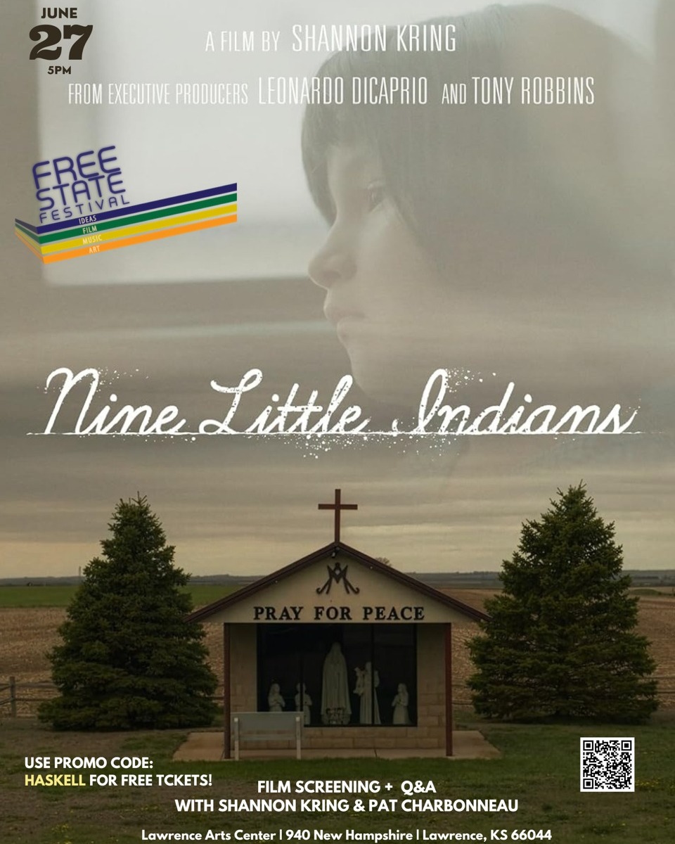 Hello! We just received these flyers from our friend, Marlo, with the Freestate Film Festival and wanted to share with you all! There are also free tickets to both films available for Haskell students with a valid student ID!