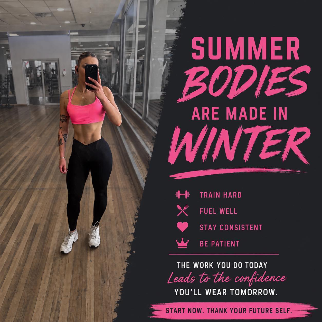 ❄️ SUMMER BODIES ARE MADE IN WINTER ☀️
The results you want for summer are built by the choices you make today.
Every workout. Every healthy meal. Every early morning and every moment of discipline adds up.
Don't wait for summer to start working on your goals. Start now, stay consistent, and thank yourself later.
At Body Future, we're here to help you build strength, confidence, and healthy habits that last long after summer ends.
🔥 Train hard.🥗 Fuel your body.💪 Stay consistent.⏳ Trust the process.
Your future self is watching.
#BodyFuture #SummerBodiesAreMadeInWinter #FitnessJourney #StayConsistent #TrainHard #HealthyLifestyle #Transformation #FitnessMotivation #GymLife #FutureYou
jo_erasmus