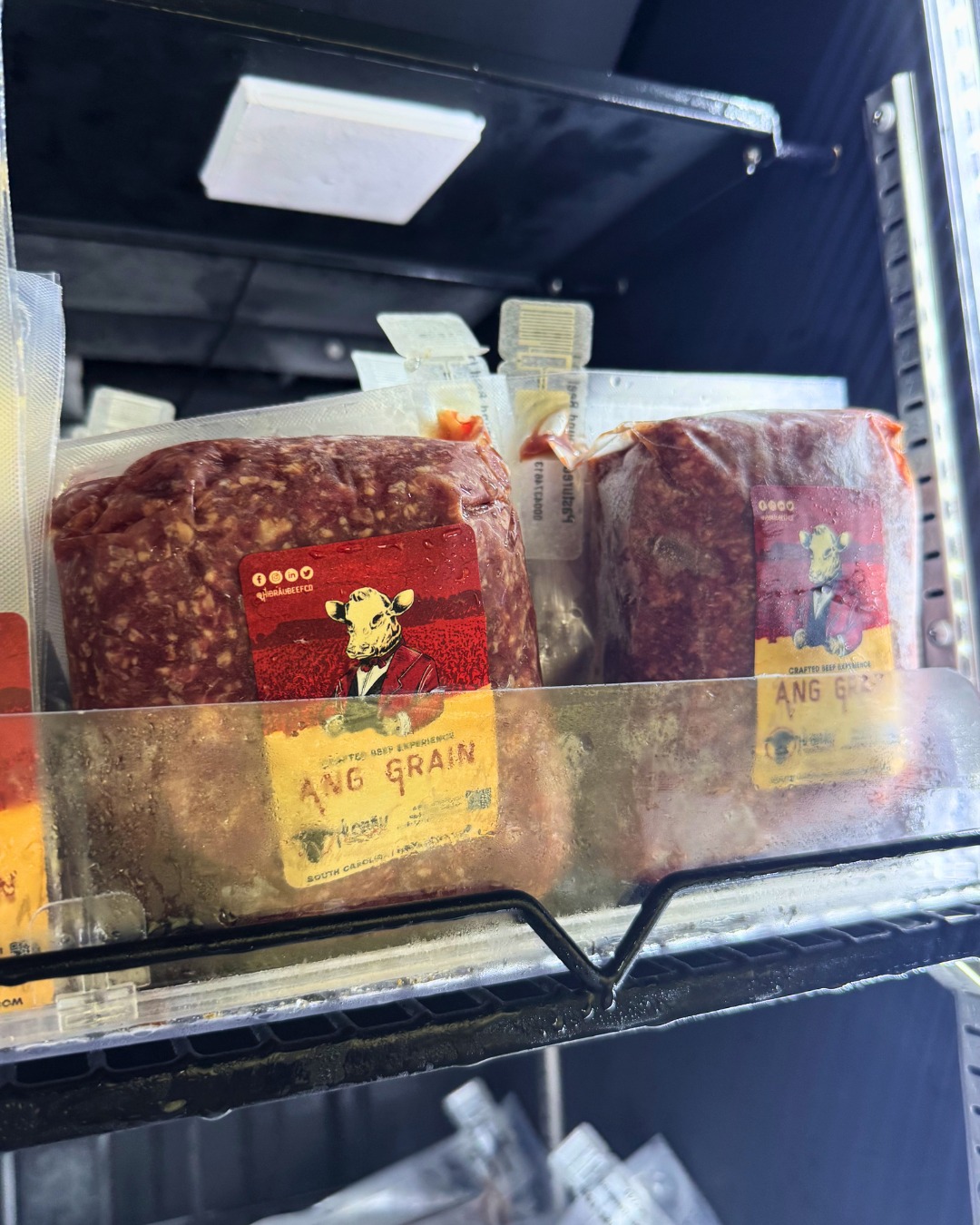 The Vending Machine is fully stocked, including ground beef! Come grab some grass-fed, grain-finished Angus at 3241 College St. in Newberry, SC. 📍
We've got Ribeyes, Sirloins, NY Strips, Filets, Patties, and Ground ready to go. Shop anytime, 24/7.