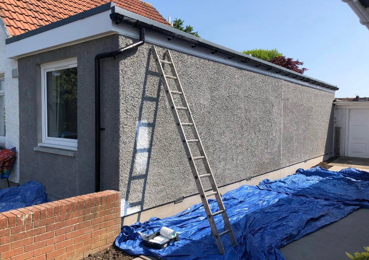 Exterior decoration to newly constructed extension — Edinburgh