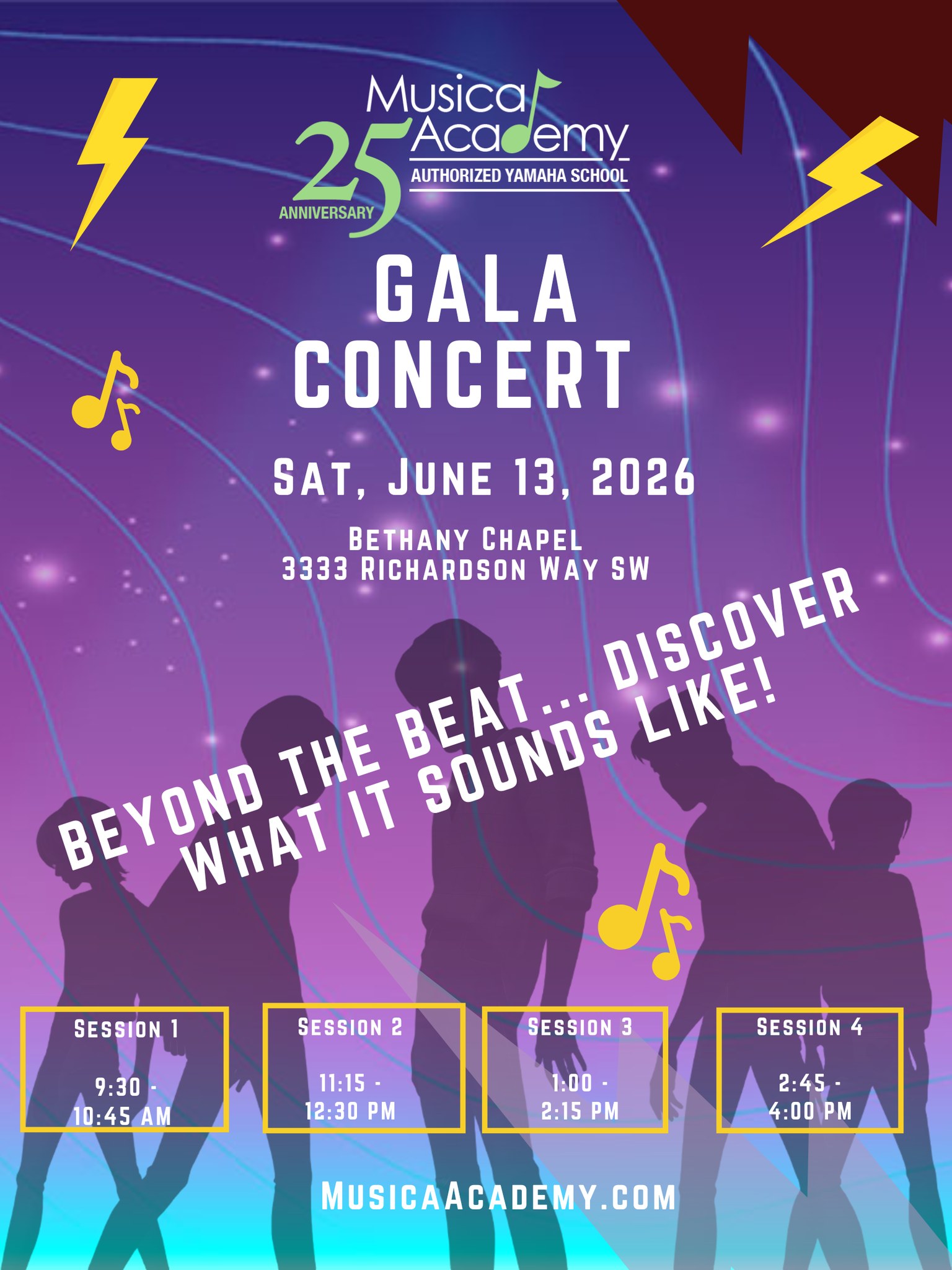 We only have a week left before we hear #WhatitSoundsLike at our #ConcertGala ! Please talk to your teachers and the front desk to know what session your child will be participating in, and we can't wait to see you at our #25Anniversary #Concert #Gala
