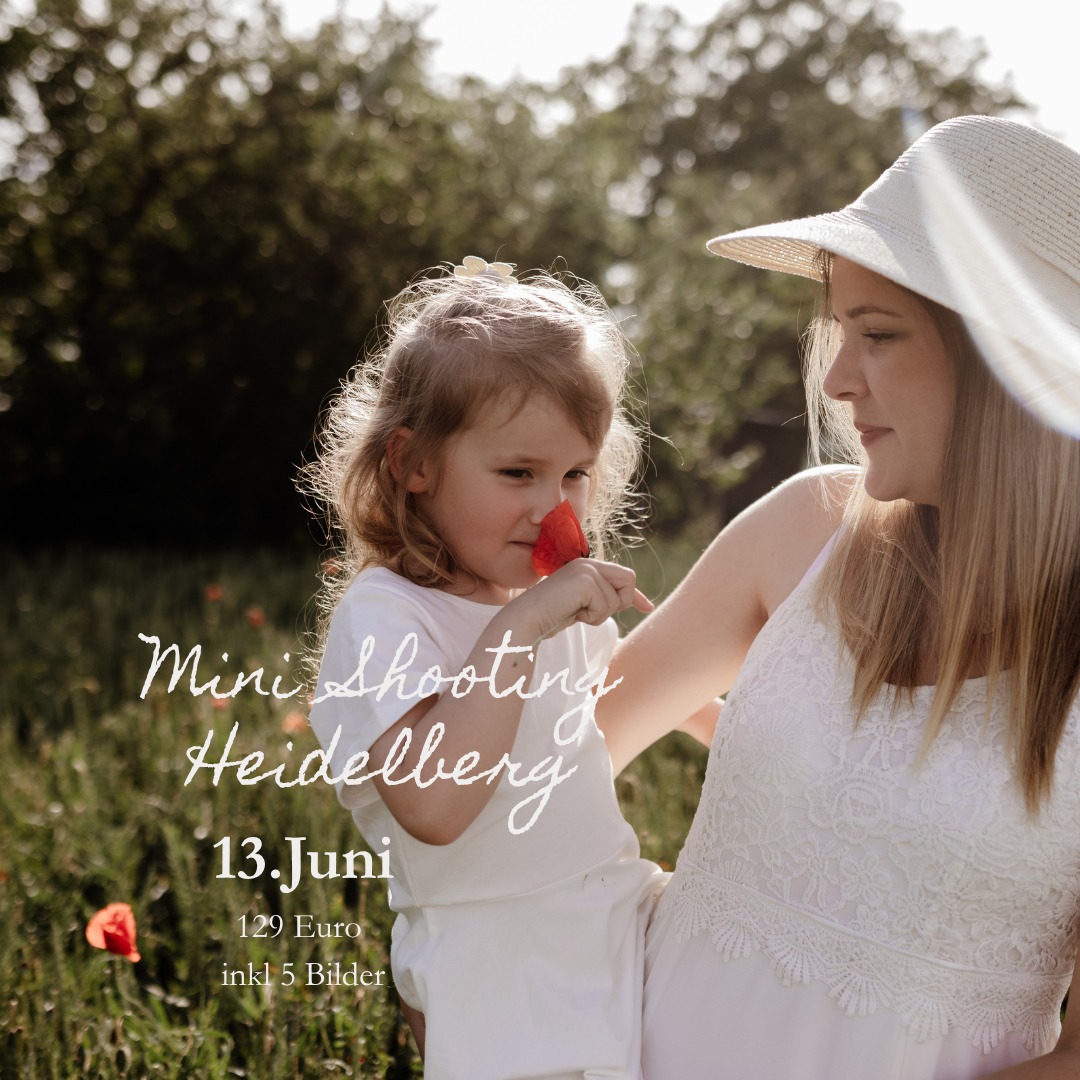 📸 **Mini-Shooting-Aktion in Heidelberg** 🌿
Am **Samstag, den 13. Juni**, findet meine nächste **Mini-Shooting-Aktion** in der wunderschönen Naturkulisse am **Ehrenfriedhof Heidelberg** statt – zwischen Wald und Wiesen, mit natürlichem Licht und einer entspannten Atmosphäre.
✨ **Das erwartet euch:**
• 20 Minuten Shooting
• 5 professionell bearbeitete Bilder inklusive
• Nur **129 € Grundgebühr**
Ob Einzelportraits, Paarfotos, Familienbilder oder schöne Erinnerungen mit euren Kindern – die Mini-Sessions sind perfekt für authentische und natürliche Aufnahmen.
📅 **Es sind noch freie Plätze verfügbar!**
👉 **Hier geht es direkt zur Buchung – sichert euch euren Wunschtermin, solange noch Plätze frei sind!**
https://www.jasminmadeleine.de/minishooting-heidelberg-mannheim
Ich freue mich auf euch! 🤍
#MinishootingHeidelberg #FotoshootingHeidelberg #FotografHeidelberg #FotografinHeidelberg #HeidelbergFotograf #FamilienfotosHeidelberg #PaarshootingHeidelberg #KinderfotografieHeidelberg #PortraitshootingHeidelberg #Heidelberg #Mannheim #FotografMannheim #FotoshootingMannheim #Familienfotograf #Portraitfotograf #Naturshooting #OutdoorShooting #Waldshooting #ErinnerungenFürsLeben #ShootingAktion #MiniSession #HeidelbergLiebe #MetropolregionRheinNeckar #FotografieDeutschland #Familienfotos #Paarfotos #OutdoorFotografie #ShootingTag #JetztBuchen #FreiePlätze