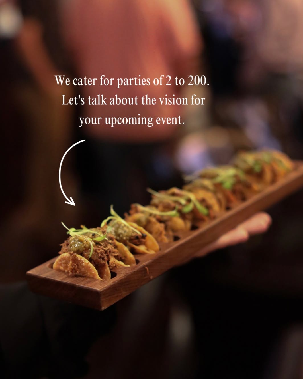 The sophistication of Nick & Samās seamlessly brought to your private stage. With decades of expertise, our team manages every detail ā so you remain fully present with your guests.
Reach out to book your experience.