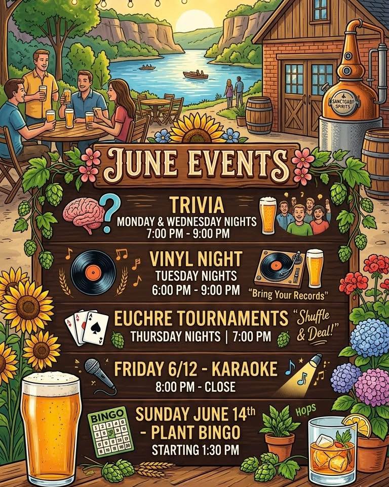 🎉We have a fun month coming up with a couple of NEW events for us!
🎤 Calling all Sanctuary song birds, Friday June 12th 8:00pm is KAREOKE hosted by MIDynamic events👨🎤 Call the squad and prep those vocal chords, here’s your chance to prove American Idol made a huge mistake 🤦
🪴🍄 And for all of you green thumbs looking for something different we are hosting PLANT BINGO Sunday June 14th at 1:30. Check it out.
Visit our new website for further details and more: https://www.sanctuaryspirits.com/
#kareoke #plantbingo #sanctuaryspirits #midynamicevents #craftallthewayeveryday