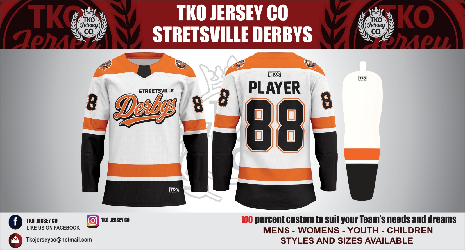 STREETSVILLE DERBYS
https://tkojerseyco-streetsvillederbys.itemorder.com/shop/home/