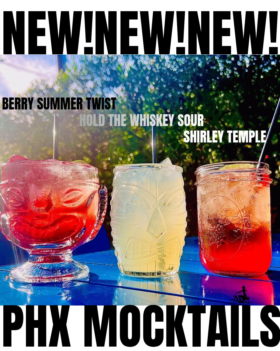 🌿✨ New on the #greenPhx menu: Mocktails! ✨🌿
Looking for something refreshing without the booze? We've got three delicious new sippers ready to cool you down all summer long. 🍓🍋🫧
🍓 Berry Summer Twist
House-made mixed berry + lemon peel shrub, strawberry and lime juice, served over ice with a splash of sparkling water.
🍋 Hold the Whiskey Sour
Lemon juice, mint simple syrup, a dash of bitters, and sparkling water. All the bright, tangy vibes you love, minus the whiskey.
🍒 Shirley Temple
A classic favorite with ginger ale, grenadine, and fresh lime juice served over ice.
Whether you're taking a lunch break, meeting friends, or just looking for a little sparkle in your day, these alcohol-free refreshments are here to hit the spot. 🫧
#alwaysvegan #PhoenixEats #Mocktails #DrinkLocal #SummerSips