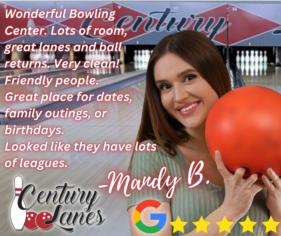 🎳 Why Nixa Loves Century Lanes! 🌟
🧒 Whether it’s reconnecting with friends or making new memories with family, our 20 lanes, arcade, and pool tables are ready for you. 🍔 Don’t forget to grab some tasty burgers or pizza from Lucky Strike Bar & Grill, served right to your lane!
Come see why folks can’t get enough! Roll into 855 W. Tracker Rd, Nixa, MO, any day of the week!
🚀 Share your own Century Lanes moments! Who’s ready to strike up some fun? 🙌
#CustomerLove #FamilyFun #Bowling
🎳 #NixaMO #CenturyLanes #MissouriFun #FamilyActivities #BowlingNight #HappyCustomers