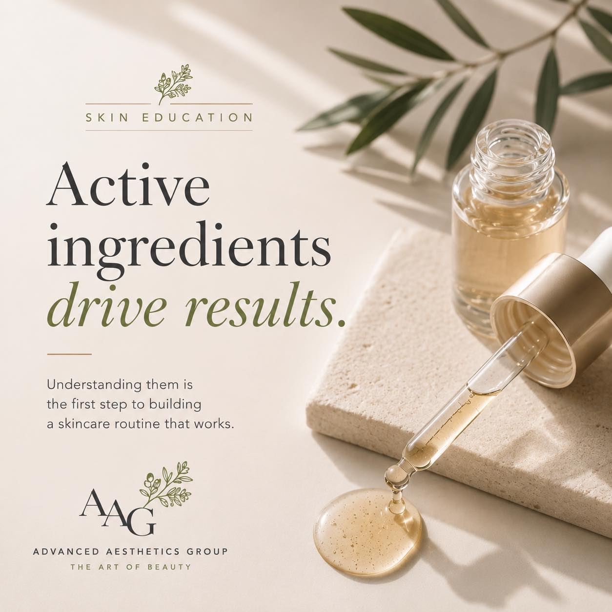 🧴✨ TEACHING TUESDAY: What Is An Active Ingredient?
Have you ever looked at a skincare label and wondered what actually makes the product work?
Those ingredients are called actives.
Active ingredients are the components of a skincare product that are responsible for creating a specific result. While supporting ingredients help with texture, stability, and hydration, actives are what target concerns like acne, pigmentation, aging, redness, and sun damage.
Some common skincare actives include:
✨ Retinoids – support collagen production, improve texture, and reduce the appearance of fine lines
✨ Vitamin C – brightens the skin and provides antioxidant protection
✨ Alpha Hydroxy Acids (AHAs) – help exfoliate dull, dead skin cells
✨ Beta Hydroxy Acids (BHAs) – help unclog pores and improve acne-prone skin
✨ Benzoyl Peroxide – targets acne-causing bacteria
✨ Sunscreen Filters – protect skin from UV damage and premature aging
The truth is, more actives doesn’t always mean better results. The right combination depends on your skin type, concerns, and goals.
That’s why a personalized skincare plan often works better than following trends online.
💚 What active ingredient has made the biggest difference in your skin?
#TeachingTuesday
#SkincareEducation
#ActiveIngredients
#HealthySkin
#MedicalAesthetics
#Dermatology
#VitaminC
#Retinol
#SkinCareTips
#SkinHealth
#AdvancedAestheticsGroup
#CincinnatiDermatology
#CincinnatiMedSpa
#SkinCareRoutine
#AestheticMedicine