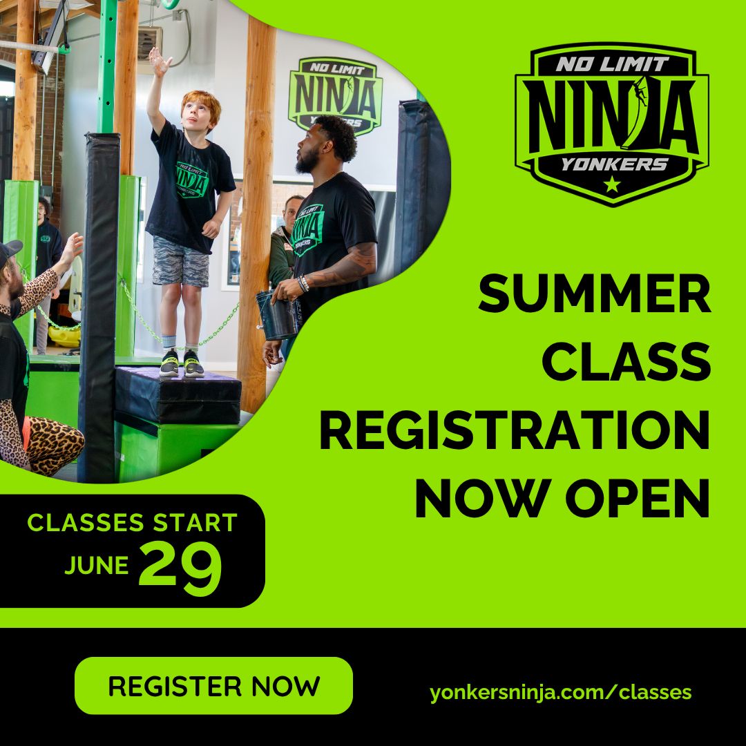 ☀️ Summer classes start June 29!
From first-time ninjas to competitive athletes, our coach-led programs help participants build confidence, coordination, strength and resilience through obstacle course training.
🥷 Ages 18 months through adult
💪 Beginner through advanced levels
⭐ Recreational and competitive programs
Make this summer act#confidencethroughmovement.
🔗 yonkersninja.com/classes
Registation link in bio.
#NoLimitNinjaYonkers #NinjaTraining #WestchesterKids #YonkersNY #YouthSports #ObstacleCourseTraining #KidsActivities #WestchesterParents #YouthAthletics #ConfidenceThroughMovement