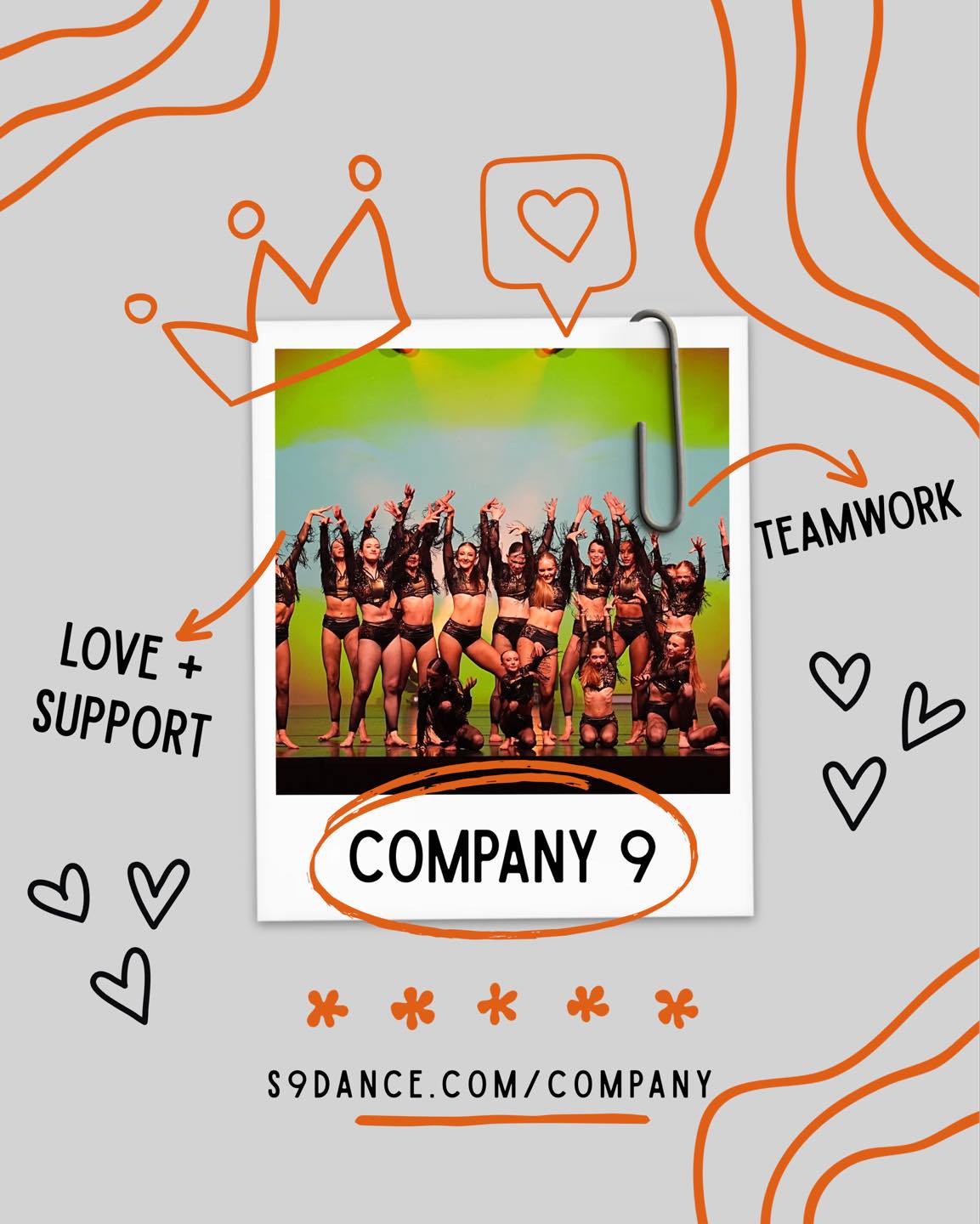 ✨ You did it, dancers! ✨ We were absolutely blown away by the heart, passion, dedication, and talent brought into Company 9 auditions this season. Each dancer stepped into the room ready to work hard, support one another, and leave it all on the floor and we couldn’t be more proud.
With so much excitement, we officially welcome both our returning dancers and new faces to the 2026–2027 Company 9 team! This season is already shaping up to be something special, and we cannot wait to grow, perform, and create unforgettable memories together. Here’s to another incredible year of dance, family, and chasing big dreams. ♥️