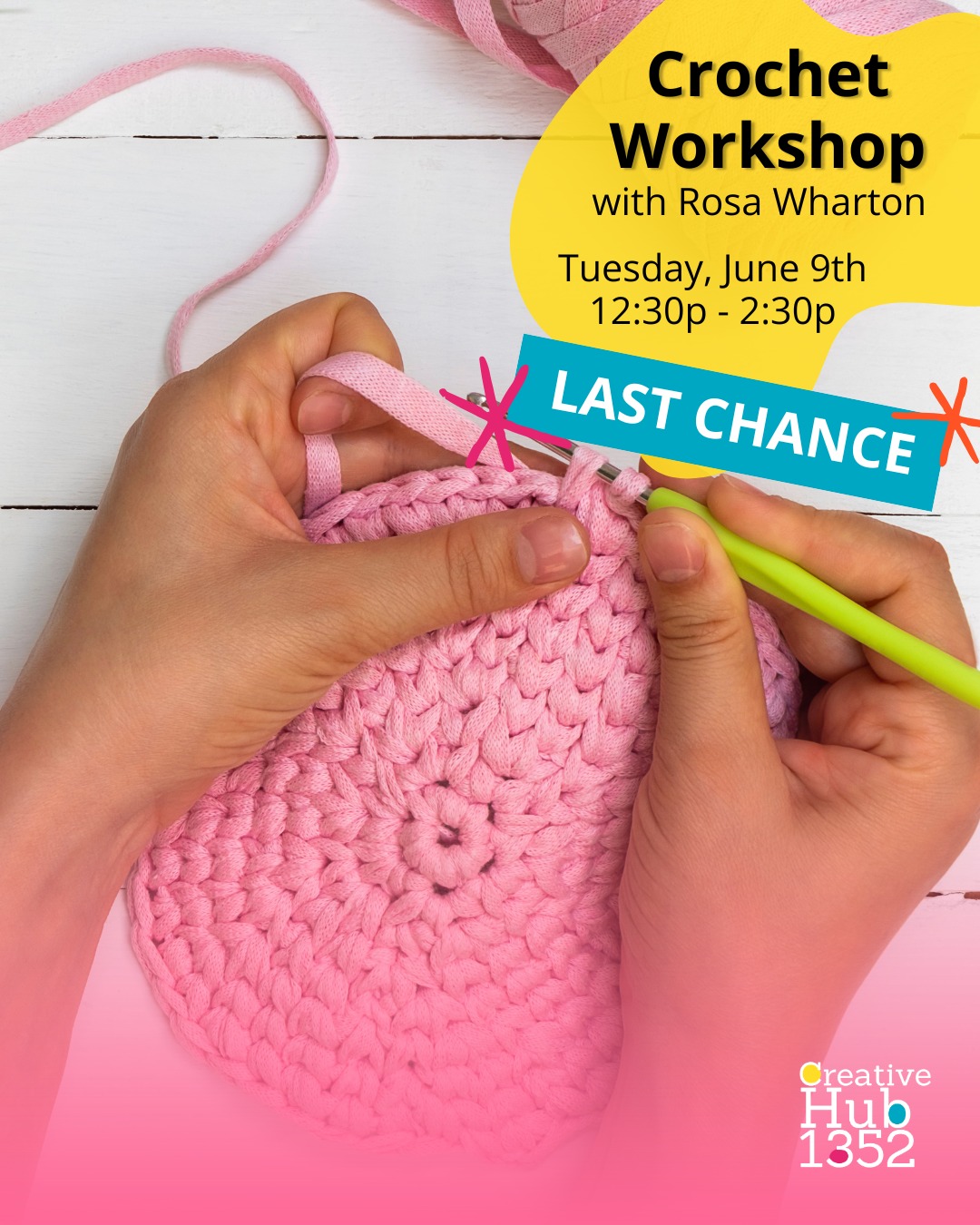 This is your week to finally pick up crochet. Textile artist Rosa Wharton leads a hands-on session where you work the key stitches and leave with a few swatches and real confidence. Beginner-friendly, all materials provided, 18+. Tuesday, only 20 spots.
Link in bio.
-
#CrochetWorkshop #TextileArt #DIY #BeginnerFriendly #RosaWharton #TorontoCrafts #creativehub1352 #communityhub #mississauga #lakeview #culture #portcredit #sauga #saugaculture #nonprofit #smallarmsinspectionbuilding