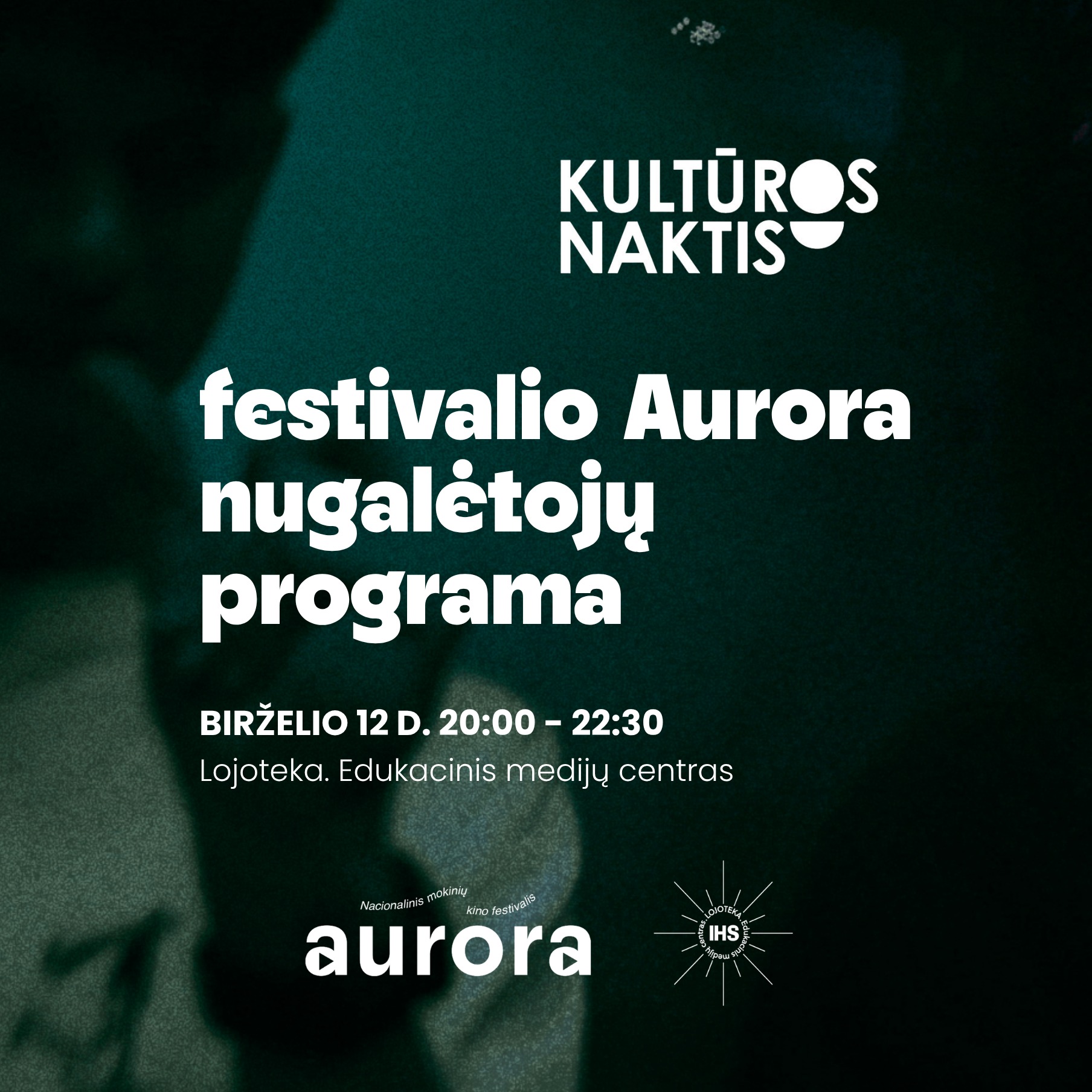 Trumpa naktis – trumpi ir ryškūs filmai 🌚 Festivalio Aurora nugalėtojų programa spindės Kultūros naktyje @kulturosnaktis!
Birželio 12 d. 20:00-22:30 Lojotekoje laukia septyni šių metų festivalio Aurora nugalėtojų filmai. Peržiūra vyks atviru formatu – prisijungti prie peržiūros galėsite bet kuriuo metu ✨
Programos filmai:
⚫ Rebound (rež. Einoras Martinkėnas)
⚫ Šypsokis (rež. Elita Andrejevaitė)
⚫ Paskutiniai metai kartu (rež. Ugnius Jačauskas)
⚫ Numesiu po to (rež. Benas Gaučys)
⚫ Memuarai (rež. Dorotėja Adomaitytė)
⚫ Baseinas Nr. 57 (rež. Arijus Ignas Janušauskas)
⚫ Ir išėjo nelaimės ieškoti.. (rež. Tomas Simonaitis)
peržiūros atviros ir nemokamos
#aurorafestivalis