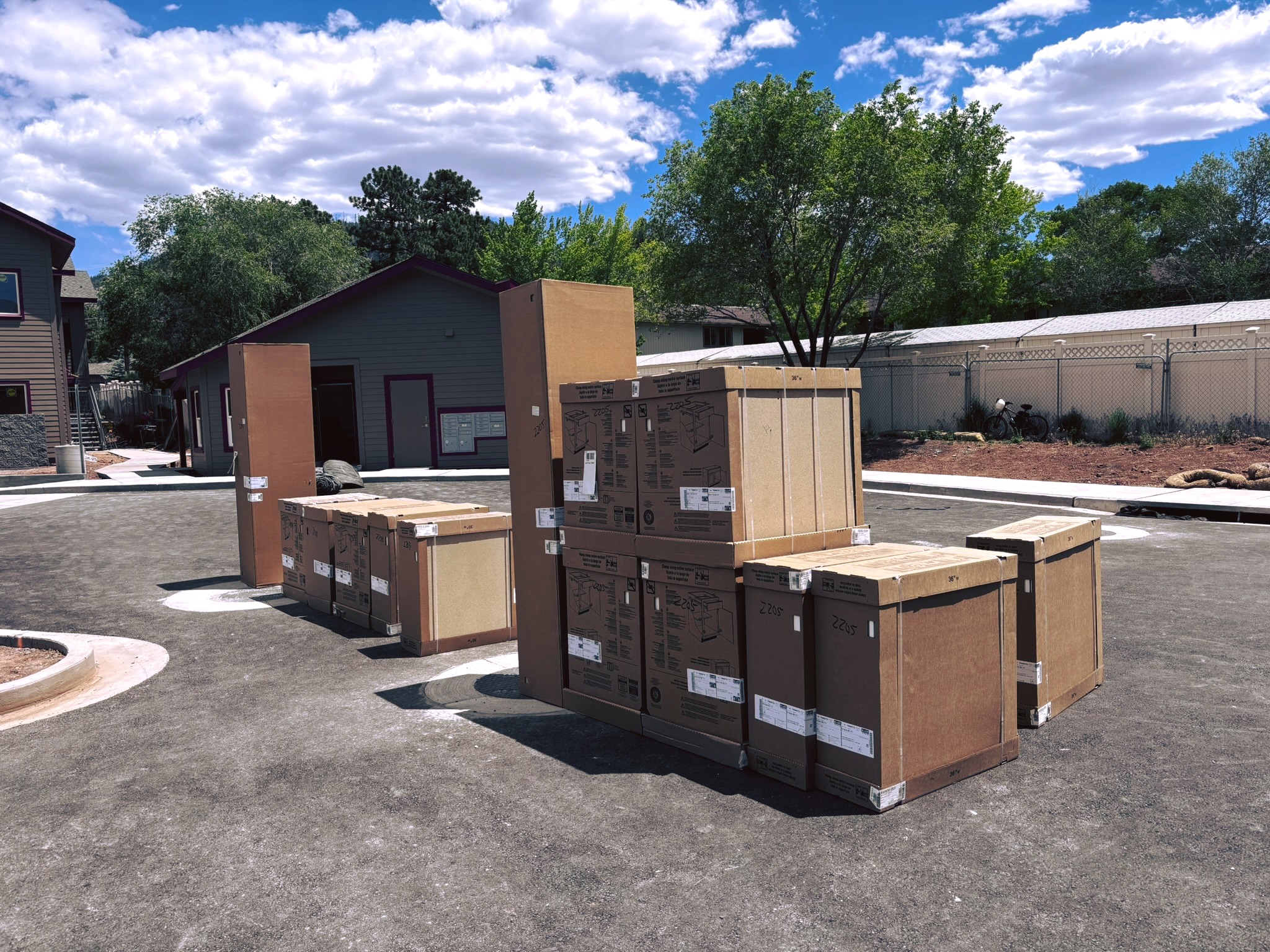 We were excited this week when boxes of kitchen cabinetry arrived on site at our Izabel St Apartments construction site, and installation is officially underway. This is another meaningful step forward as we move toward our projected completion this fall.
These future affordable rentals will help expand access to safe, stable housing for local households experiencing homelessness, households at risk of homelessness, and survivors of domestic violence here in our community.
We’re grateful to all the partners, donors, and supporters helping bring this project to life!