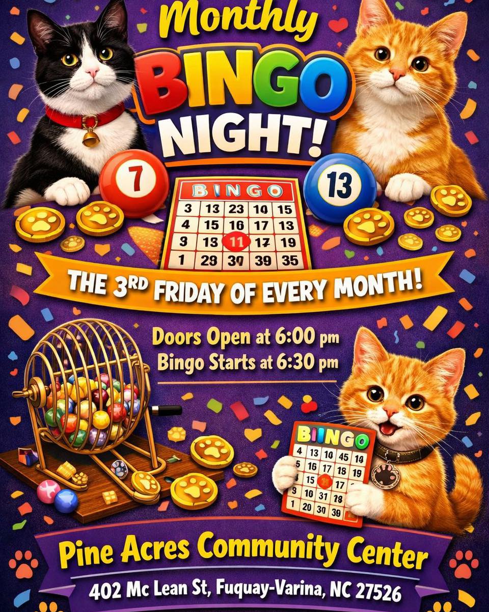 SAVE THE DATE FOR BINGO! June 19, 2026! #juneteenth #bingo #cats #kittens #fun
