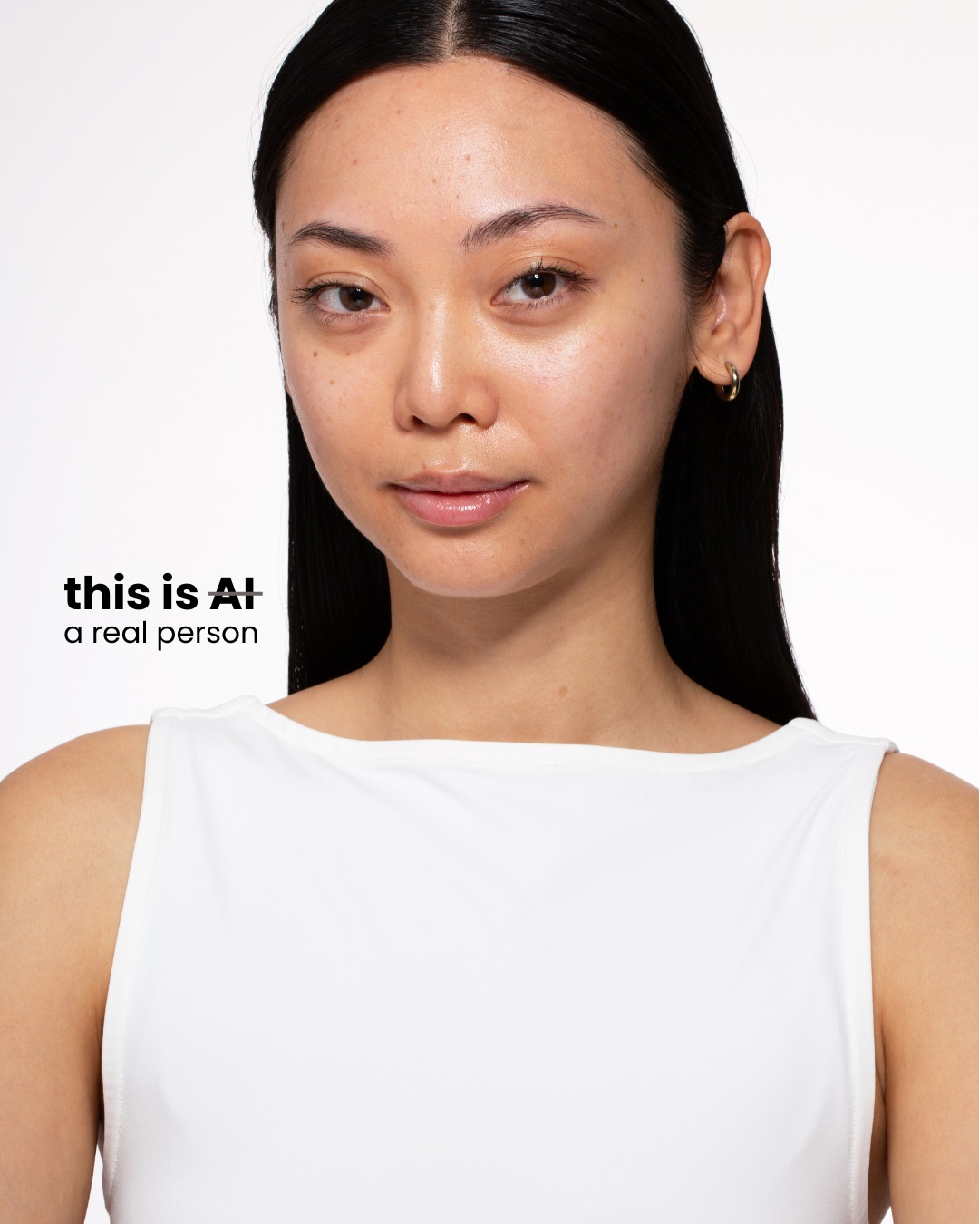 AI-generated faces are becoming more realistic every day...
I believe AI can be a useful tool in photography and post-production. It opens up new creative possibilities and can support many parts of the creative process.
𝗕𝗨𝗧 when it comes to creating images, I still value something that AI cannot replace: real individuals, real stories and real human expression in front of my camera. 📸
👉This is one more reason why I created the 𝗥𝗘𝗔𝗟 𝗦𝗞𝗜𝗡 project: to show and celebrate real people, 𝗥𝗘𝗔𝗟 unretouched 𝗦𝗞𝗜𝗡, and not AI-generated faces. ✨
How do you feel about AI-generated models and images?
NO RETOUCH 📸
Continuing with the next model: @bymaleiah 📸😍
Hair & Make Up: @franziskavonwerder
#RealSkin #AI #Photography #BeautyPhotography