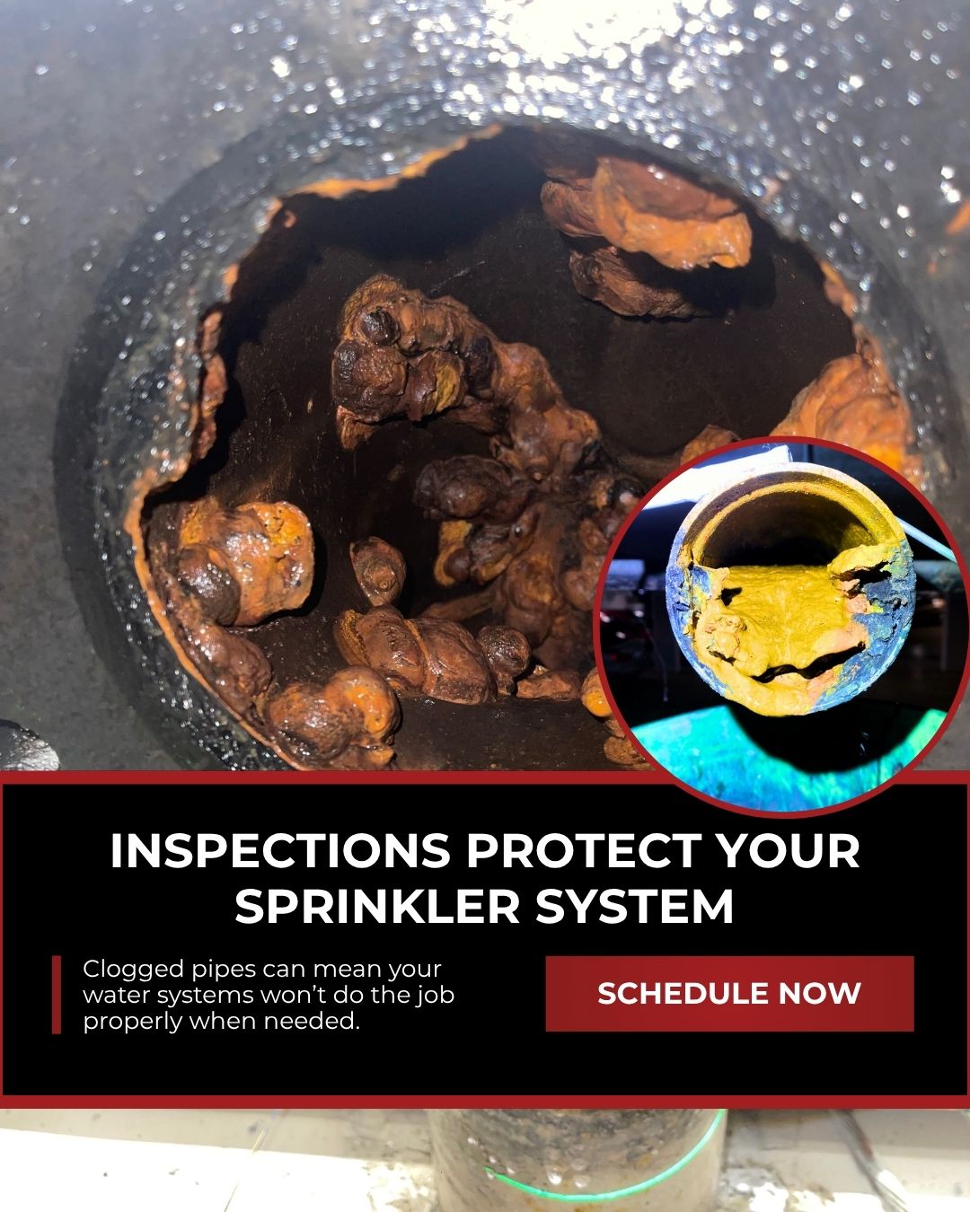 What is inside your pipes matters more than what is visible from the outside.
Corrosion, buildup, and blockages can quietly reduce water flow over time — and in a fire protection system, reduced flow can mean reduced performance when the system is needed most.
Pipe inspections help uncover hidden issues before they turn into costly repairs, compliance concerns, or system failures. A closer look inside the system gives building owners and property managers the information they need to make smart maintenance decisions before there is an emergency.
At Royal City Fire, we help you identify what is happening inside your sprinkler and fire protection systems so you can stay ahead of the risks you cannot always see.
Because hidden problems are still problems.
#PipeInspection #RoyalCityFire #SprinklerSystems #PreventativeMaintenance #HiddenRisks #FireProtection #BuildingSafety