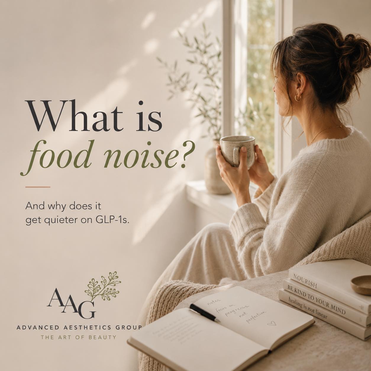 ✨ GLP-1 SERIES: Part 2
What exactly is “food noise”?
Many people describe food noise as the constant mental chatter around food.
Thinking about what to eat.
Wondering when you’ll eat next.
Craving certain foods.
Feeling distracted by hunger even after a meal.
For some people, that voice is quiet.
For others, it’s present throughout much of the day.
GLP-1 medications don’t eliminate the need to eat—and they don’t erase emotions or habits—but they can change some of the biological signals that drive appetite.
By mimicking a natural hormone your body already produces, GLP-1s help:
✔ Increase feelings of fullness
✔ Slow stomach emptying
✔ Reduce hunger signals
✔ Improve blood sugar stability
✔ Decrease cravings for some people
One of the most common things patients tell us is:
“I finally understand what people mean when they say they’re not thinking about food all day.”
That doesn’t mean weight loss becomes effortless. Healthy habits still matter.
But for many people, GLP-1s make those habits feel more achievable because they’re no longer fighting their biology every step of the way.
💚 Have you ever heard the term “food noise” before?
#GLP1
#WeightLossEducation
#FoodNoise
#MedicalWeightLoss
#MetabolicHealth
#HealthyWeightLoss
#HormoneHealth
#WellnessJourney
#AdvancedAestheticsGroup
#WeightLossSupport
#HealthEducation
#glp1awareness