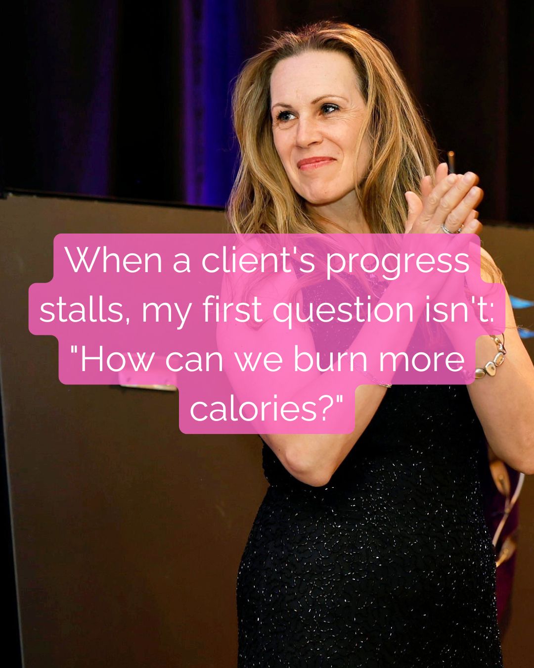The scale hasn't moved in 2 weeks.
So what do most women do?
âĄď¸ Add more cardio.
Another walk.
Another treadmill session.
Another fitness challenge.
Because we've been taught that more exercise = more weight loss.
But when a client's progress stalls, my first question isn't:
â "How can we burn more calories?"
It's:
â
"What does your nutrition look like right now?"
âHave portions crept up?
âHas protein slipped?
âHave weekends become less intentional?
âAre bites, licks and tastes adding up?
Adding more cardio doesn't solve a nutrition problem.
Before you change your workouts...
Track everything you eat for 3 days.
Everything.
Awareness creates clarity.
And clarity creates progress.
