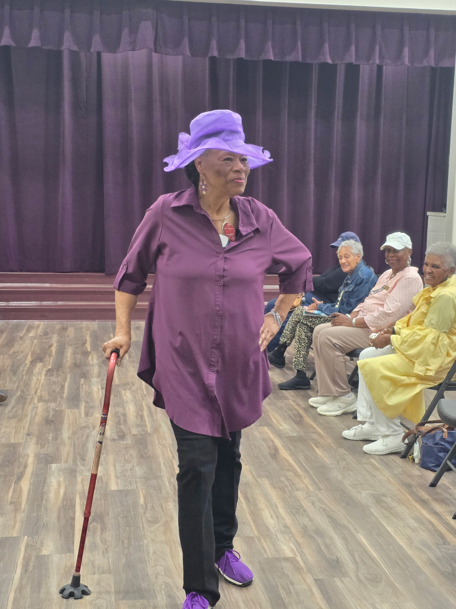 The Peter Paul Older Adults proved one thing this May: style knows no age!
Our fashion show featured both women and men confidently walking the runway, with hats taking center stage as a must-have accessory. Bright, vibrant colors stole the spotlight, paired with fresh pops of white that setting the tone for a bold, exciting summer ahead.
We can't wait for their next walk on the runway!