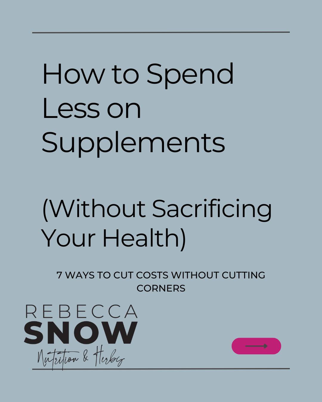 Supplements are expensive. 😅
One day you’re taking a multivitamin…and the next thing you know, you’ve got an entire supplement family living on your kitchen counter.
Before you buy another bottle, ask yourself:
👉 Why am I taking this?
👉 Is it actually helping?
👉 Could food accomplish the same goal?
The blog dives into practical ways to reduce supplement expenses without sacrificing your nutrition, including:
✔ How to decide if a supplement is still serving a purpose
✔ When a supplement holiday makes sense
✔ Whether multivitamins are a waste of money (spoiler: not necessarily)
✔ Food swaps that can replace certain supplements
✔ Some of the best supplements on a budget if you're prioritizing where to spend your money
Because sometimes the most therapeutic thing you can do for your health...is stop buying supplements you don't need. 💅
Read the blog before your supplement cabinet files for its own ZIP code.
https://www.rebeccasnow.com/post/reducing-supplement-expenses
#Perimenopause #MenopauseNutrition #MidlifeWomen #HormoneHealth