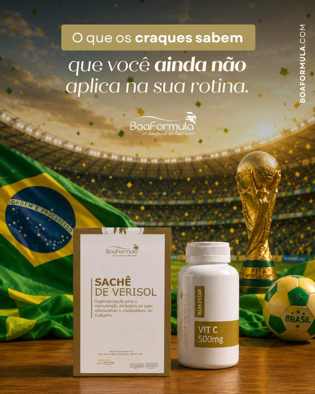 Hoje começa a Copa do Mundo! 🏆⚽
E enquanto o mundo para para assistir aos melhores do planeta, a gente fica pensando: o que tem por trás de tanta performance?
Suplementação de qualidade é parte do protocolo de todo atleta de alto rendimento. Mas o grande diferencial não é só o que eles tomam, é que cada protocolo é feito sob medida para o corpo de cada um.
E é exatamente isso que a manipulação personalizada oferece para você. 🤍
Na Boaformula, a sua suplementação é desenvolvida com base na prescrição do seu profissional da saúde de confiança, com o ativo certo, na dose certa, para o seu organismo. Só o que o seu corpo realmente precisa.
Porque você não precisa ser atleta de alto rendimento para merecer uma suplementação de alto nível.
#Copa2026 #BoaFormula #ManipulaçãoPersonalizada #Suplementação #FarmáciaDeManipulação
