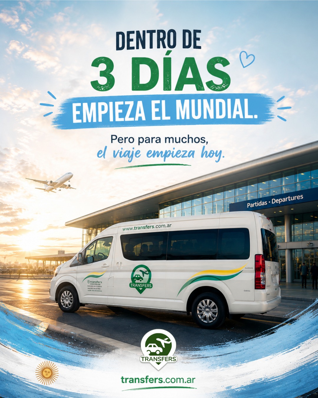 ⚽ Dentro de 3 días empieza el Mundial. Pero para muchos, la emoción ya empezó.
Valijas listas, viajes organizados y la cuenta regresiva en marcha. Porque el Mundial no se vive solo durante los 90 minutos de cada partido; se vive desde el momento en que empezás a prepararte para disfrutarlo.
Y como queremos acompañarte en cada etapa, con tu consulta o reserva en nuestro local te llevás un fixture mundialista totalmente GRATIS 🏆✍️ para seguir cada partido y anotar los resultados a tu manera.
🚐 Te esperamos en Transfers Santa Fe.
📍 San Jerónimo 3030, Santa Fe.