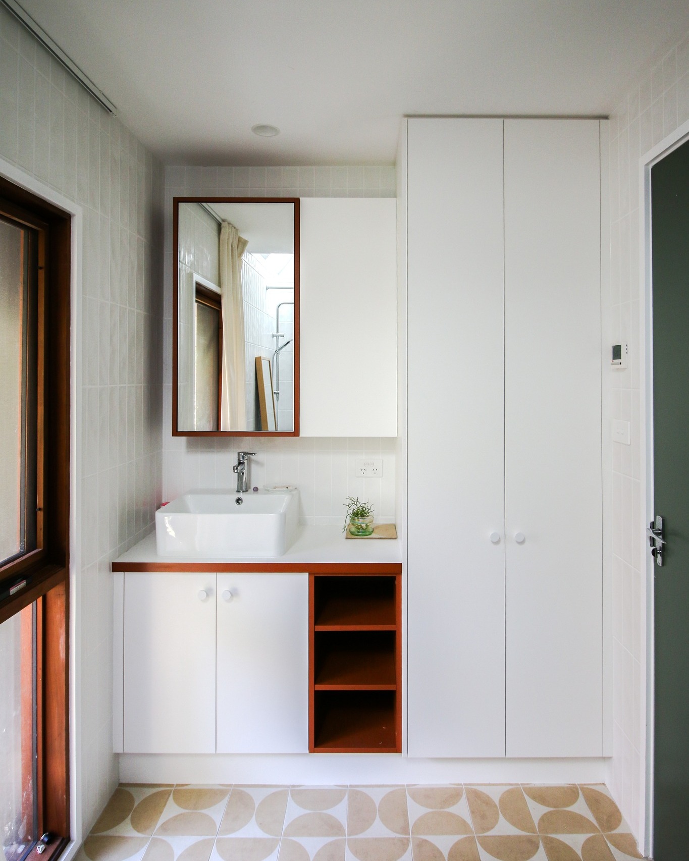 Blackheath Residence / Bathroom & Upstairs / Every detail was considered to create spaces that feel both contemporary and deeply connected to the home’s original character. Warm textures, earthy tones, and generous natural light come together to deliver something that is as beautiful as it is practical.