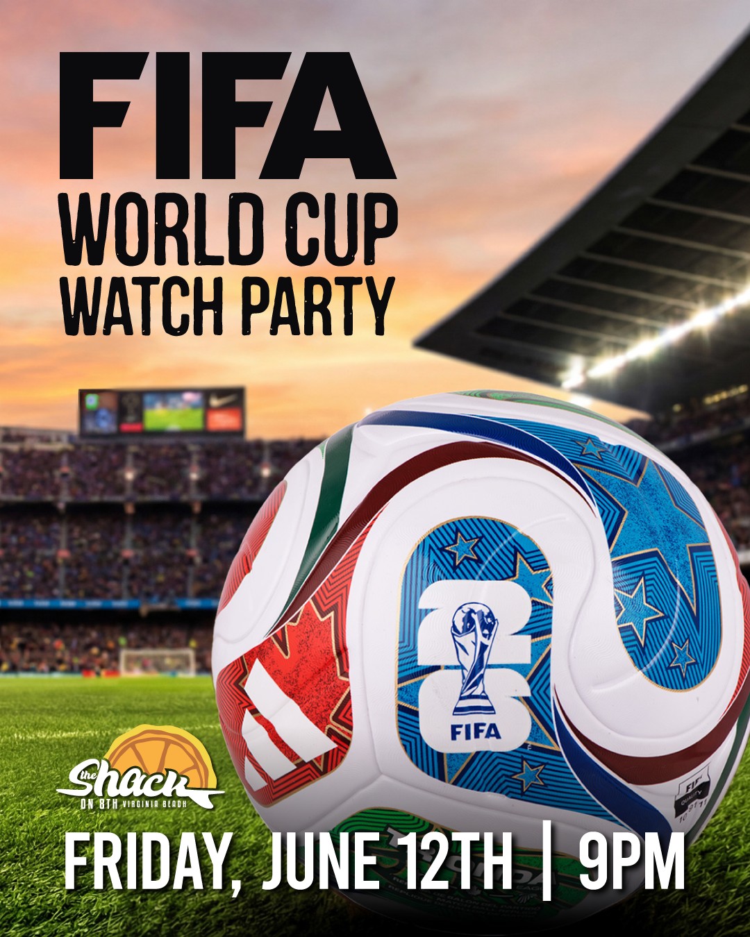 Game on. โฝ๏ธ๐
We're turning Festival on 8th into the ultimate FIFA World Cup Watch Party TONIGHT!
We'll be streaming the USA vs Paraguay match! โฝ๏ธ
๐ Festival on 8th (located on The Shack property)
๐
Friday, June 12th
โฐ 9PM
Come cheer on your favorite team, enjoy food and drinks, and experience all the action with fellow soccer fans. ๐๐ฅ
See you there! ๐