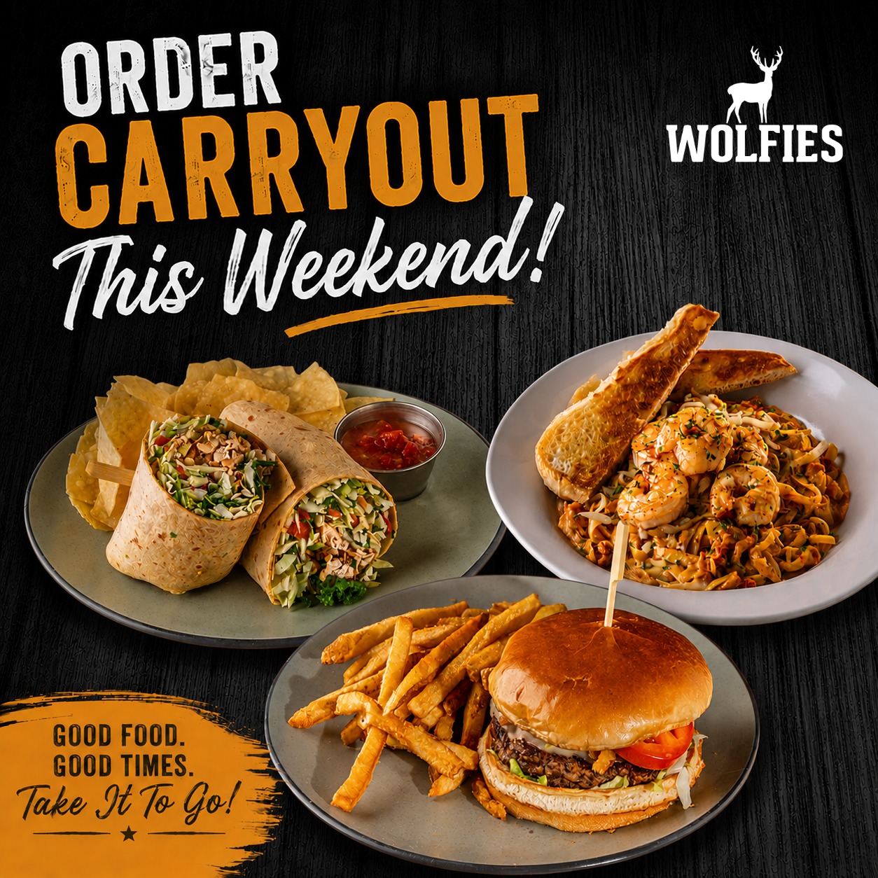 Your couch has been waiting for this all week.
Skip the cooking, forget the dishes, and let us handle dinner tonight. Order all your favorites online, kick back, and enjoy a well deserved night off.
Not leaving the house? We deliver, too.
Order now. Link in bio.
#WolfiesGrill #Carryout #Delivery #DinnerSolved #SkipTheCooking #IndianaEats #EatLocalIN #WeekendPlans #FoodieFavorites #WolfiesToGo