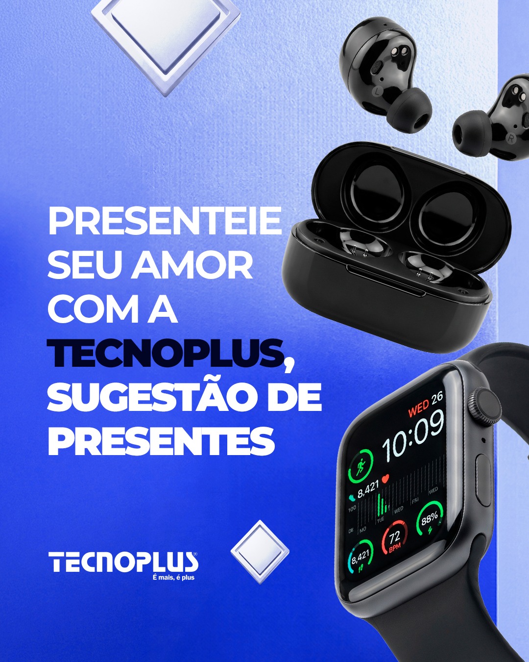 Tecnologia que conecta corações. ⚡❤️
Neste Dia dos Namorados, surpreenda com um presente que faz a diferença na rotina.
Na Tecnoplus, selecionamos o que há de melhor em acessórios e eletrônicos para tornar os dias de quem você ama ainda mais práticos, conectados e inesquecíveis.
O presente ideal para o seu amor está te esperando aqui.
Tecnoplus: Transformando momentos em tecnologia.
📍 Marília Shopping | Loja 17
TECNOPLUS — é mais, é plus