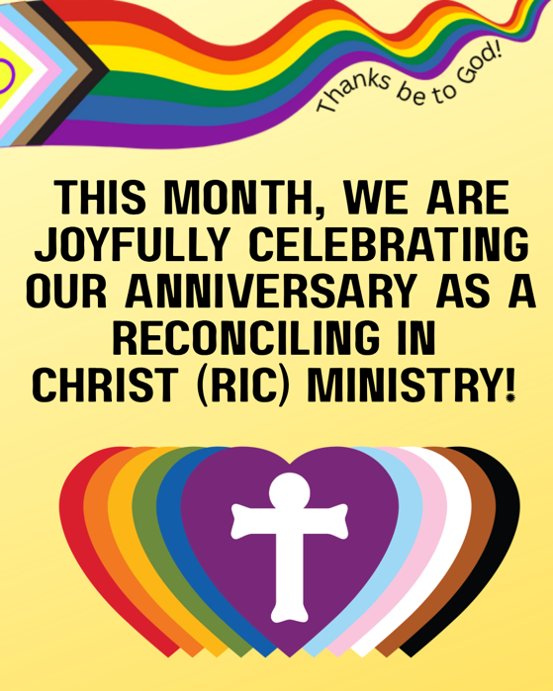 This month, we joyfully celebrate our 15th anniversary as a Reconciling in Christ ministry! šāØ
Our RIC commitment is more than a milestoneāitās an ongoing promise to live out Godās expansive love through welcome, inclusion, celebration, and advocacy for LGBTQIA+ people and their families.
We give thanks for all who have been part of this journey and look ahead with hope as we continue this work together. ā¤ļø
#glcstl #ReconcilingInChrist #FaithfullyInclusive #LGBTQIAAffirming #ProgressWithPride