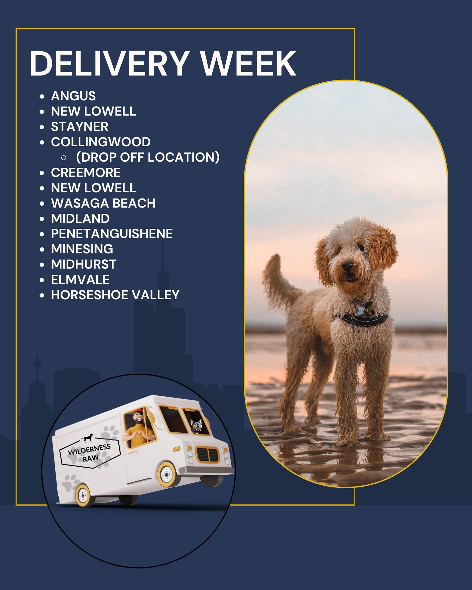 Tomorrow is Wasaga and area Delivery Week! Don't forget to place your orders today.
wildernessraw.com