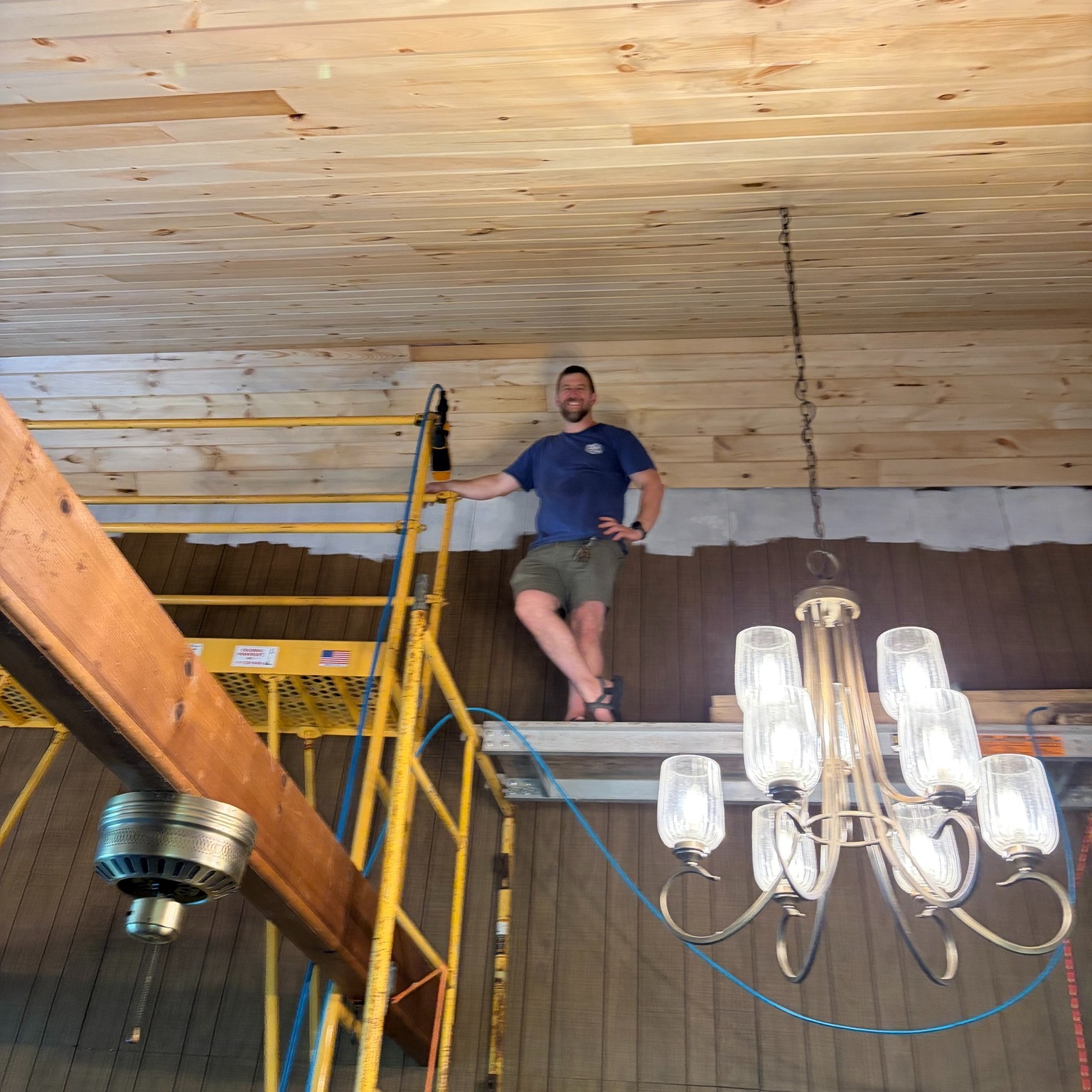 Camp starts in one week, and we want to recognize all the people who have helped us get ready for a great summer. We have been blessed to be able to complete several projects with the help of some amazing volunteers.
Our new friend Mark retired and said, "Hey, how can I help?" Mark has helped us paint cabins, do electrical work, and perform many needed fixes around the property.
Our long-time friend Graham, while on military furlough, asked how we could keep him busy. He repaired stairs, repaired a roof, repaired a bathroom, and installed fans.
Our friends at Liberty Live Church in Gloucester came for two very amazing days and put their hearts and souls into installing a new ceiling at our pastors' cabin. A long-needed repair that now looks amazing!
Rick has years of experience in tree work. Thank you for coming out and taking down several trees on our property.
Travis, thank you for using your time and resources to help us install a new slip 'n slide for our campers to enjoy this summer.
Trail Life troop 0831 helped us this past spring, too with Elijah's Freedom project to build 15 new benches at our new outdoor worship area.
Overall, this season has taught us that the Lord is providing through our wonderful friends. Taking care of a large property is often a daunting task. This kind of help means the world to us and keeps our camp beautiful and safe for many campers to grow in the Lord this summer. If you have talents in property repair and maintenance, and you want the Lord to use them, please give us a call.