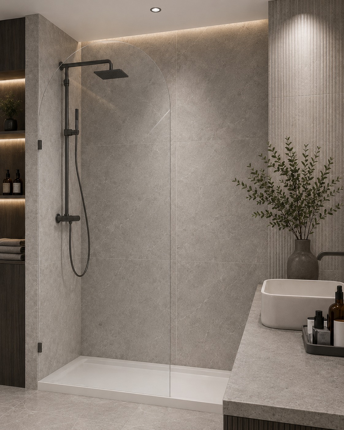 A modern frameless shower panel designed to feel light, open, and refined.
The Toorak Arched Shower Panel combines premium toughened glass with soft curved detailing to create a clean architectural statement in any bathroom.
#MelbourneShowerScreensOnline #DIYLife #MelbourneStyle