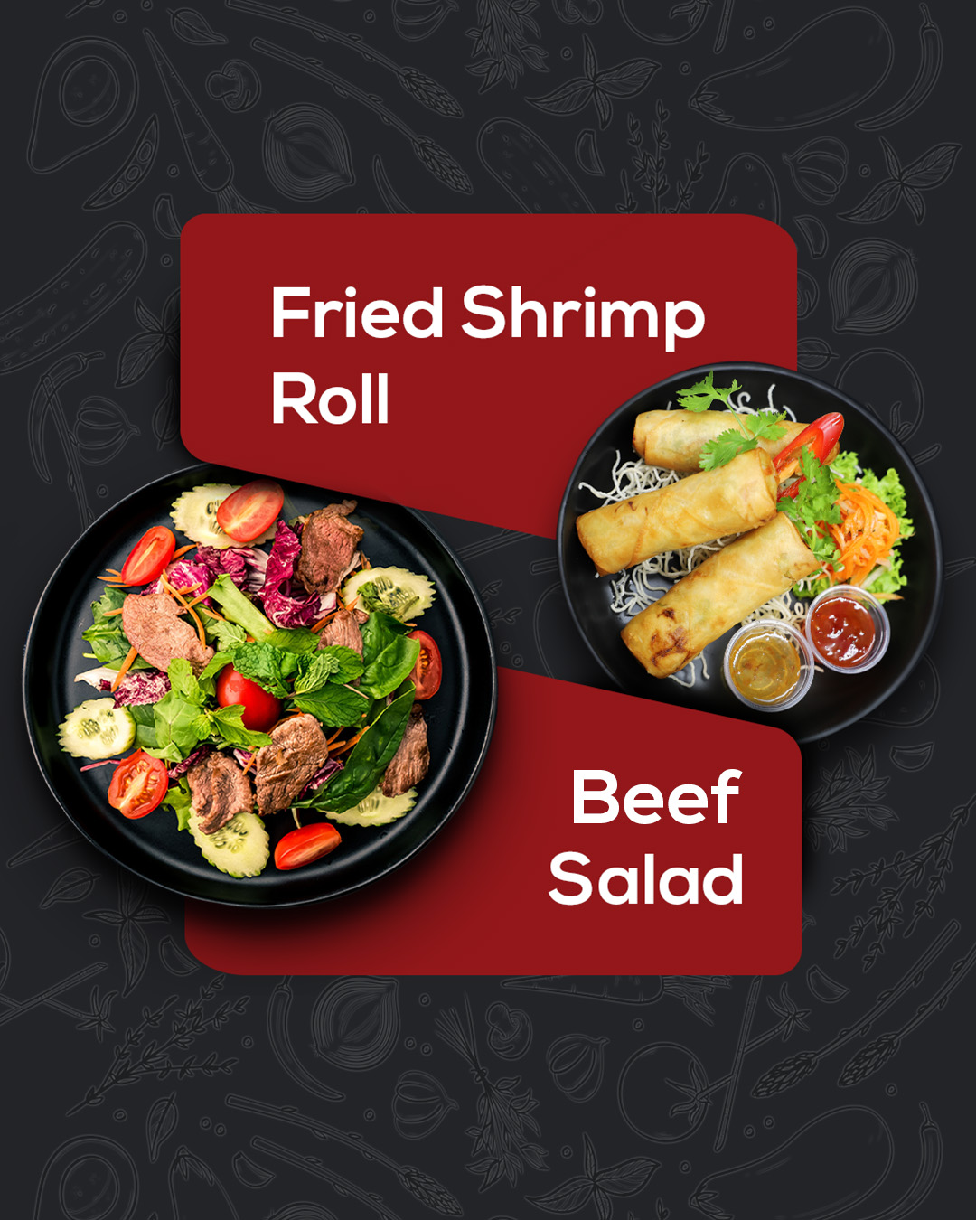 Crispy bites and fresh flavors? Our Beef Salad and Fried Shrimp Roll make the perfect UrbanWok duo.
#thaifood #thaicuisine #thaifoodstagram #thai #padthai #thaifoodlover #asianfood #foodporn #foodie #foodstagram #foodphotography #delicious #comfortfood #yummy #abudhabi #abudhabifood #abudhabi_foodies #abudhabi_eats #abudhabi_restaurants #abudhabifoodie #uaefoodie #uaerestaurants #myuae #eatlocalabudhabi #lunch #dinner #ordernow #delivery #fooddelivery